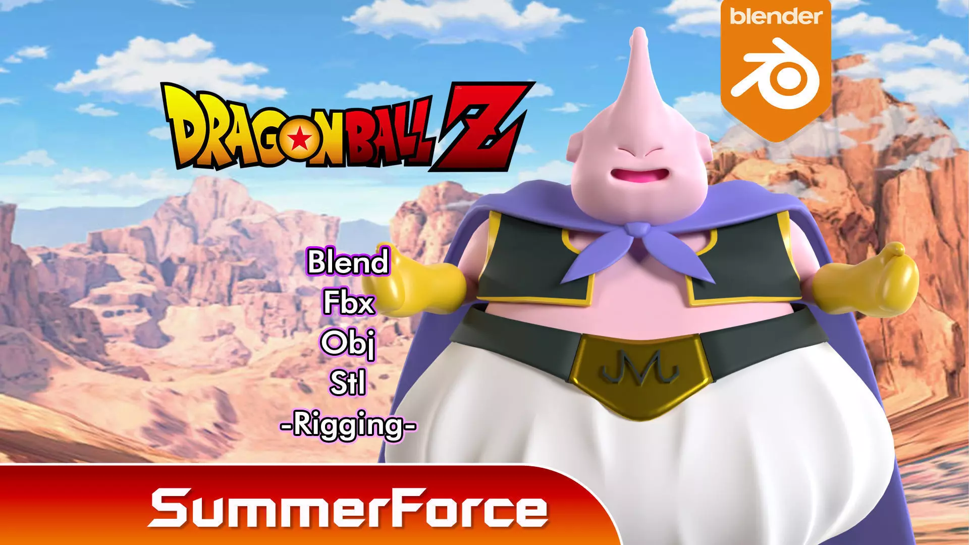 Majin Buu - Dragonball 3D model_0