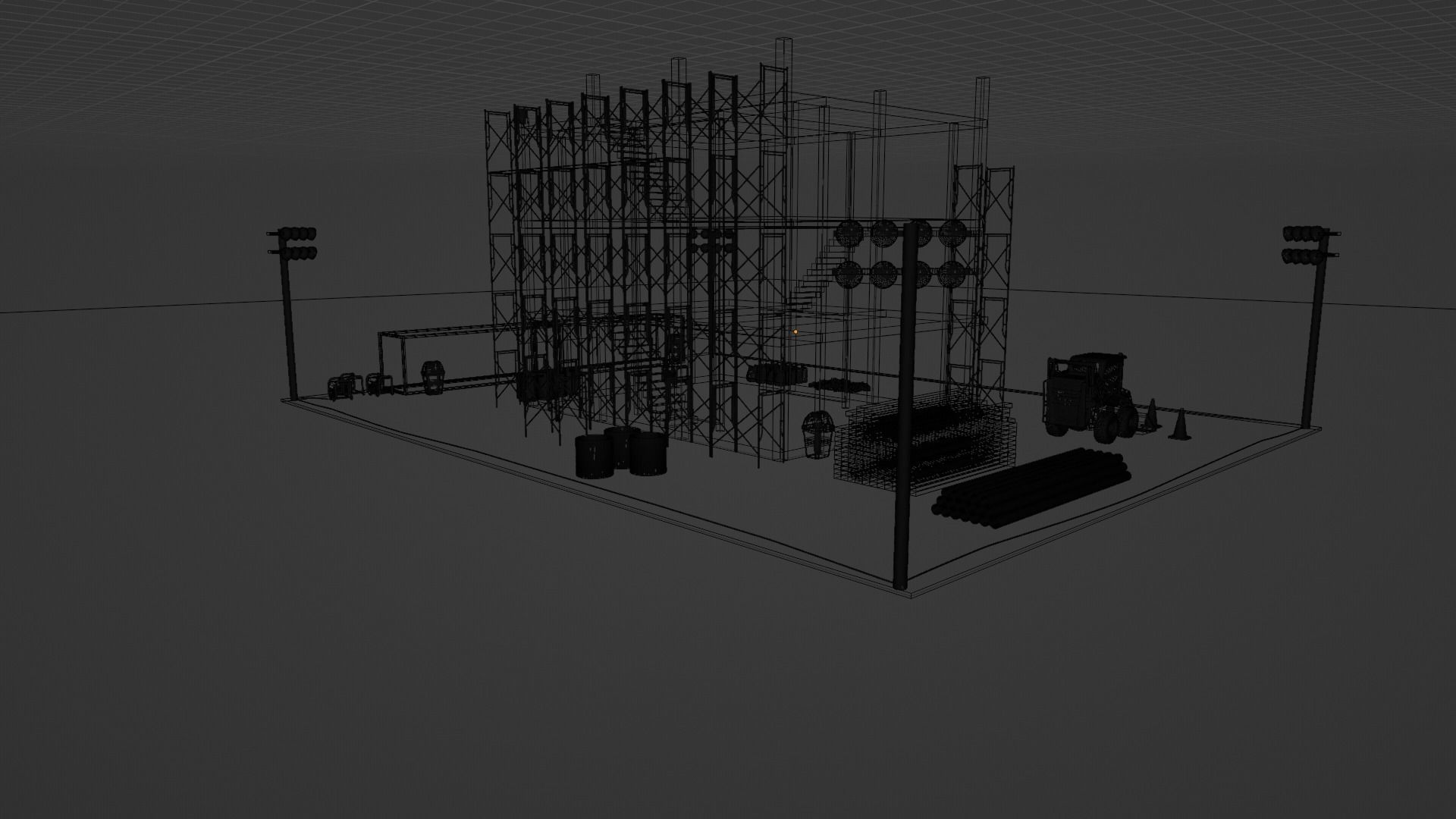 construction building 3D model_4