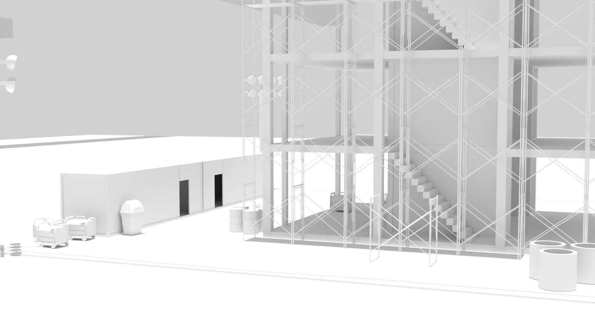 construction building 3D model_2