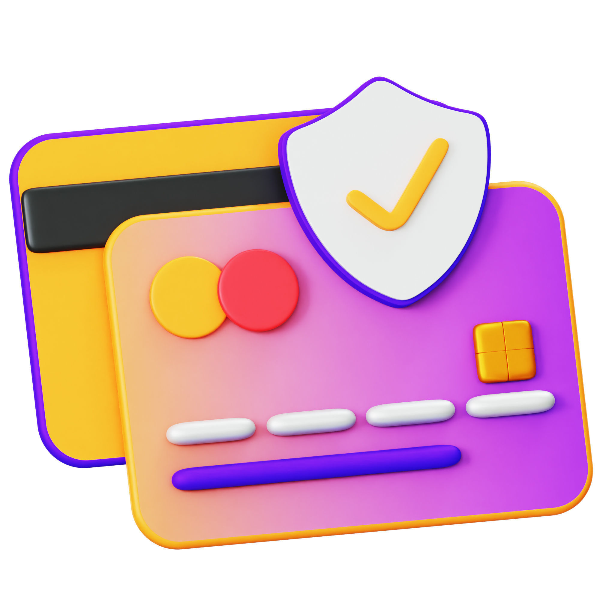 Cyber Security Icon Pack 3D Model Low-poly 3D model_15