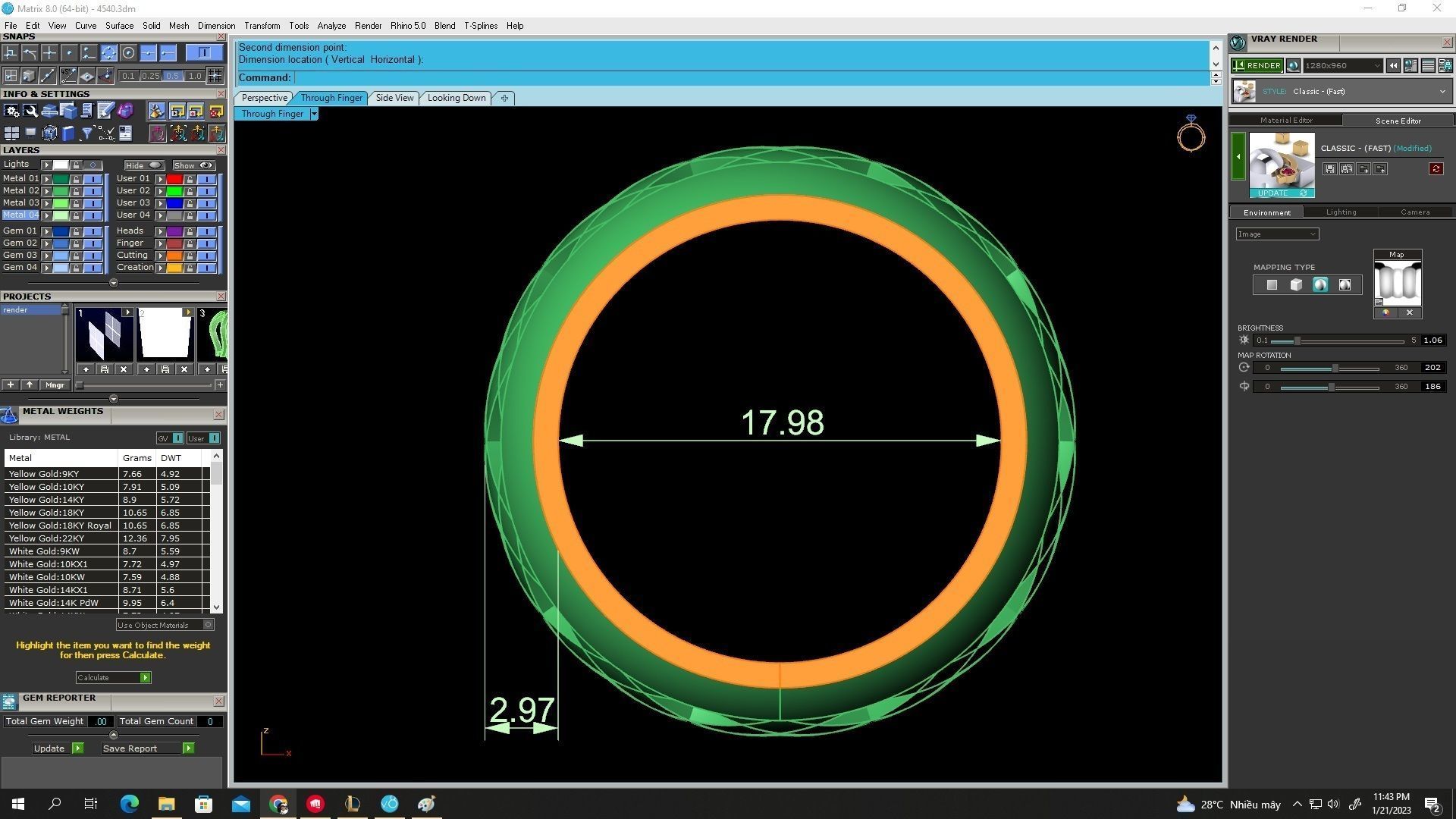 vietnamese 24k women ring 4540 3D print model_3