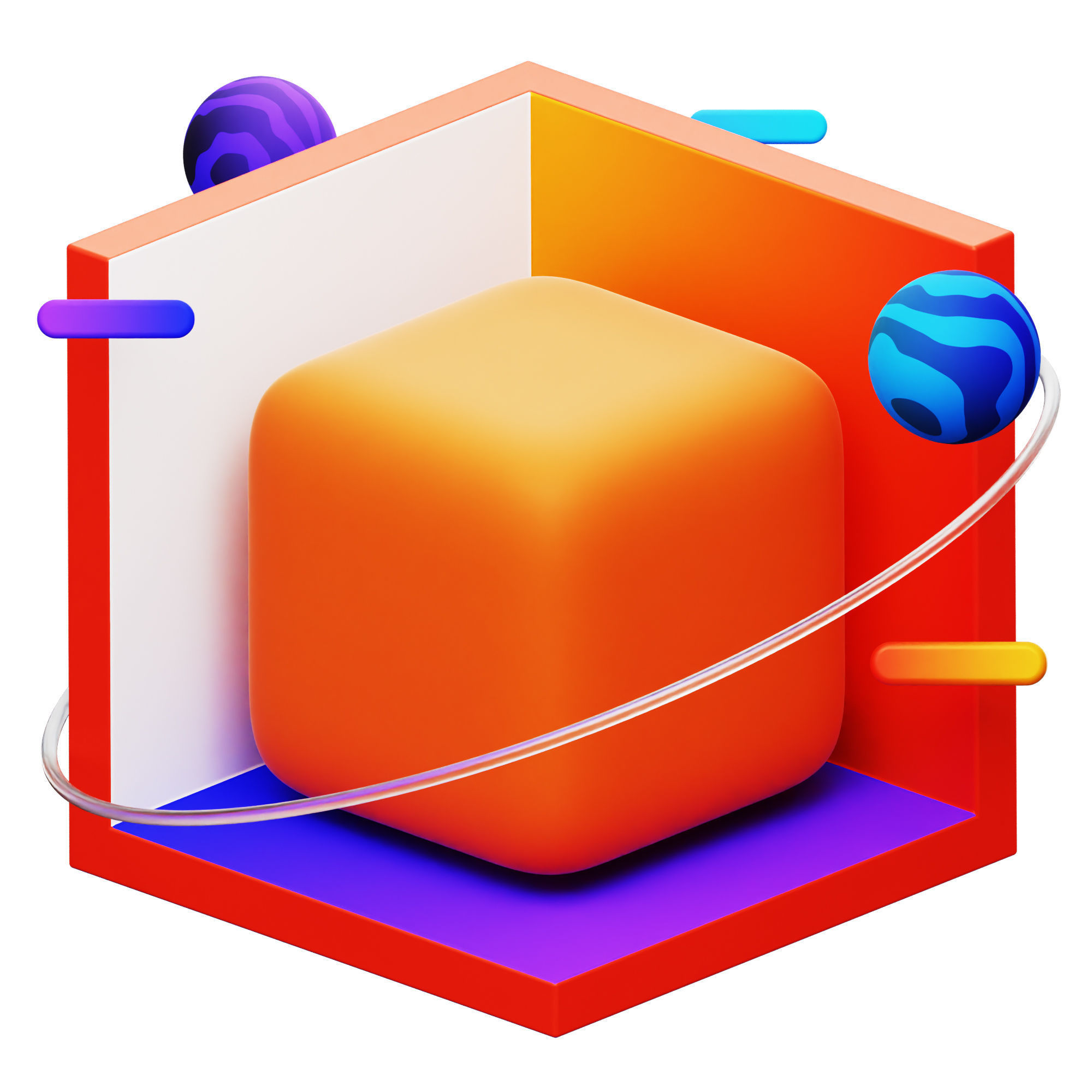 Metaverse Icon Pack 3D Model Low-poly 3D model_2