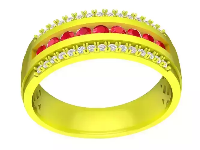 Fashion diamond women band ring 4541