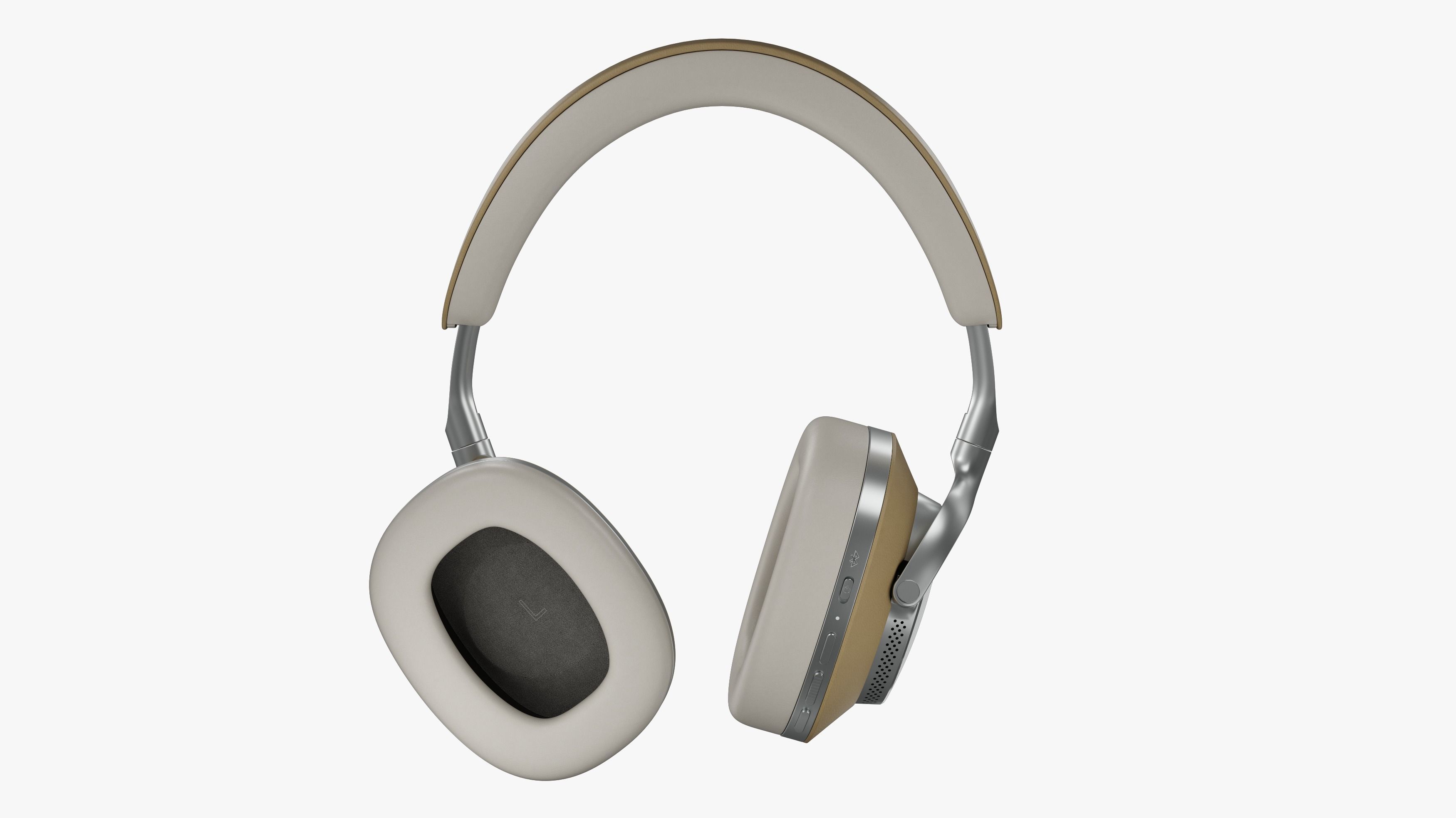 Headphone Bower and Wilkins Px8 Tan Leather 3D model_15