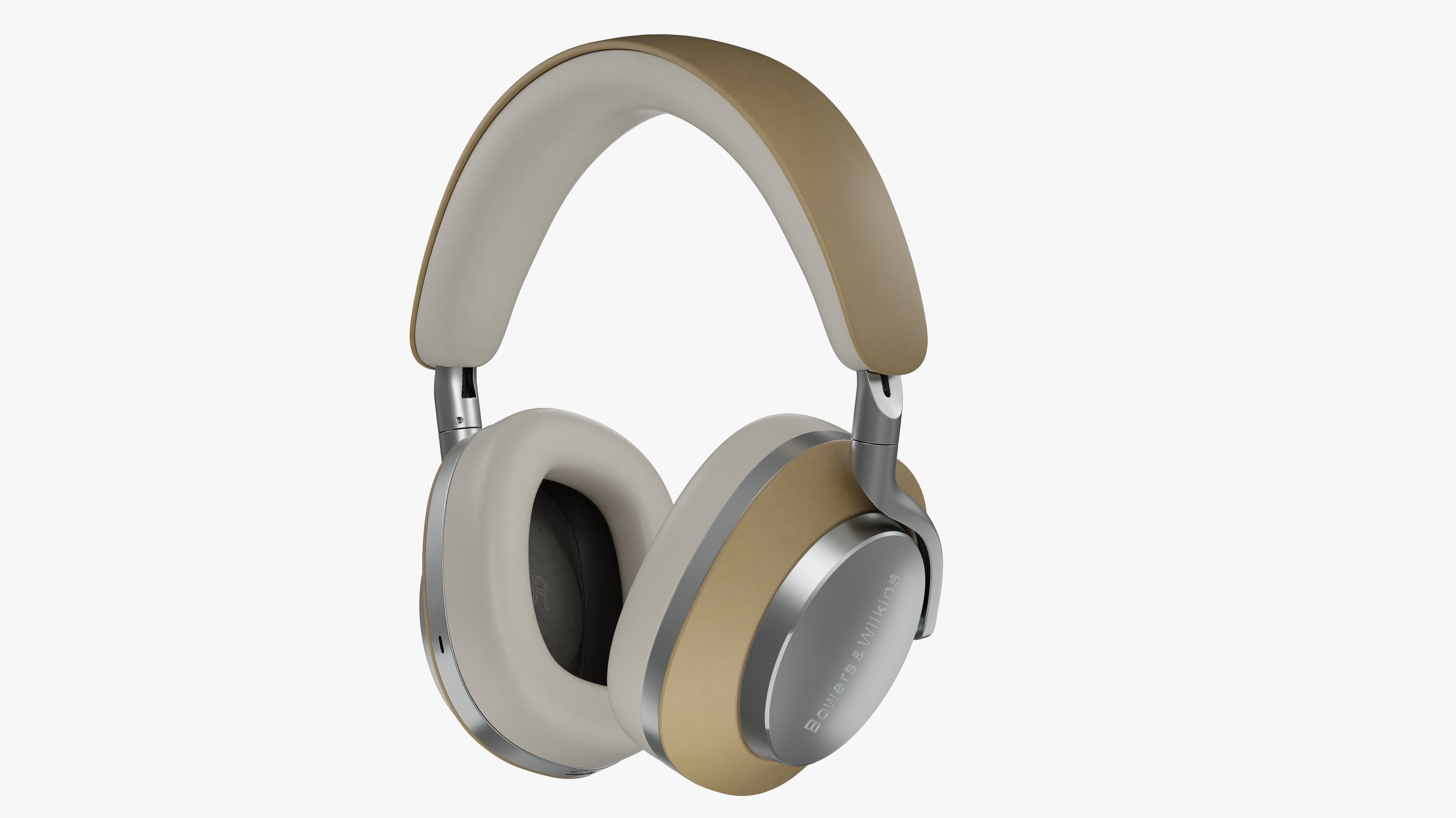 Headphone Bower and Wilkins Px8 Tan Leather 3D model_4