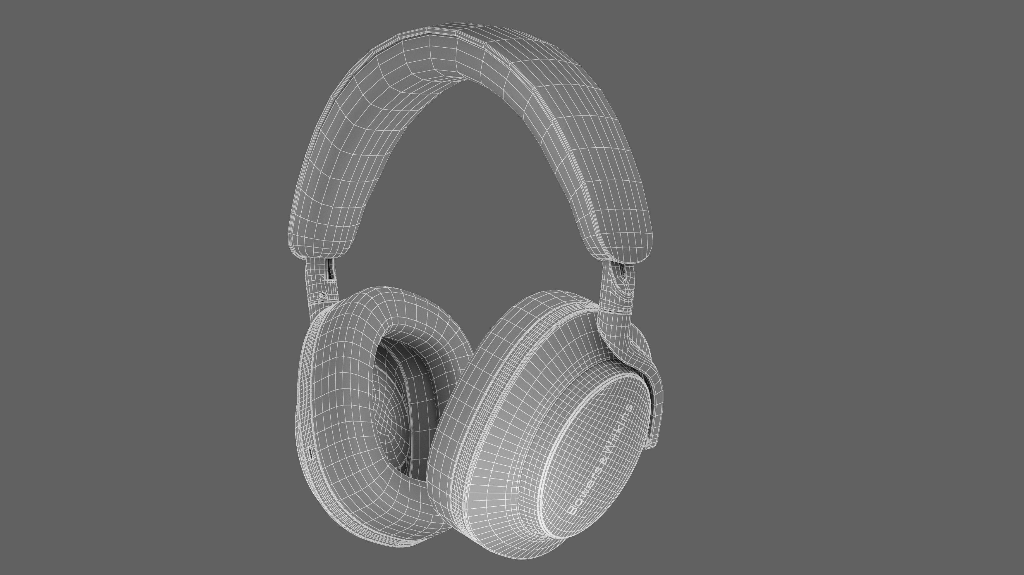 Headphone Bower and Wilkins Px8 Tan Leather 3D model_21