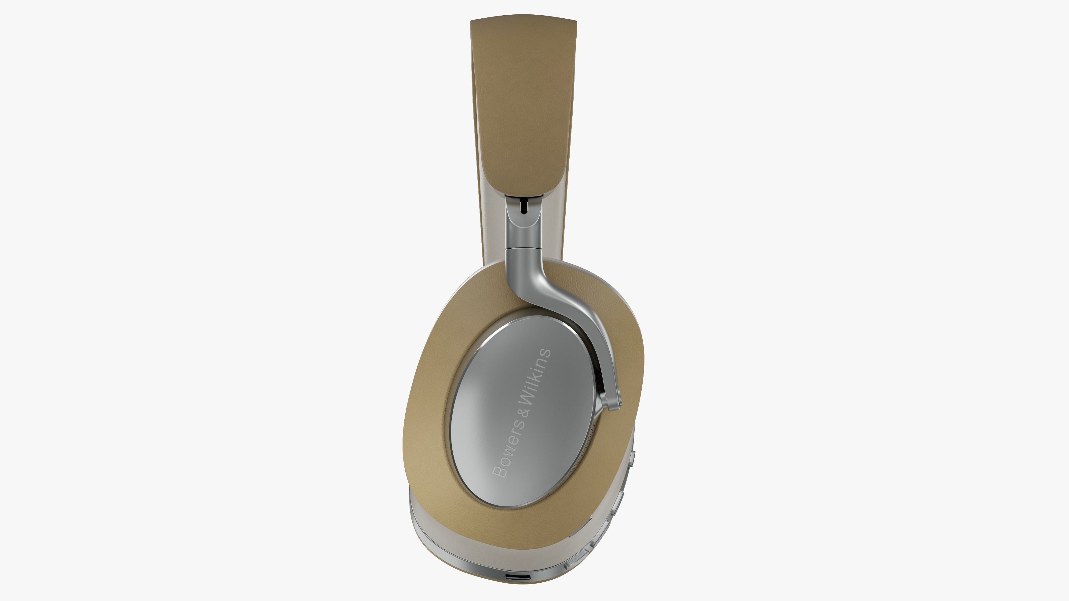 Headphone Bower and Wilkins Px8 Tan Leather 3D model_12