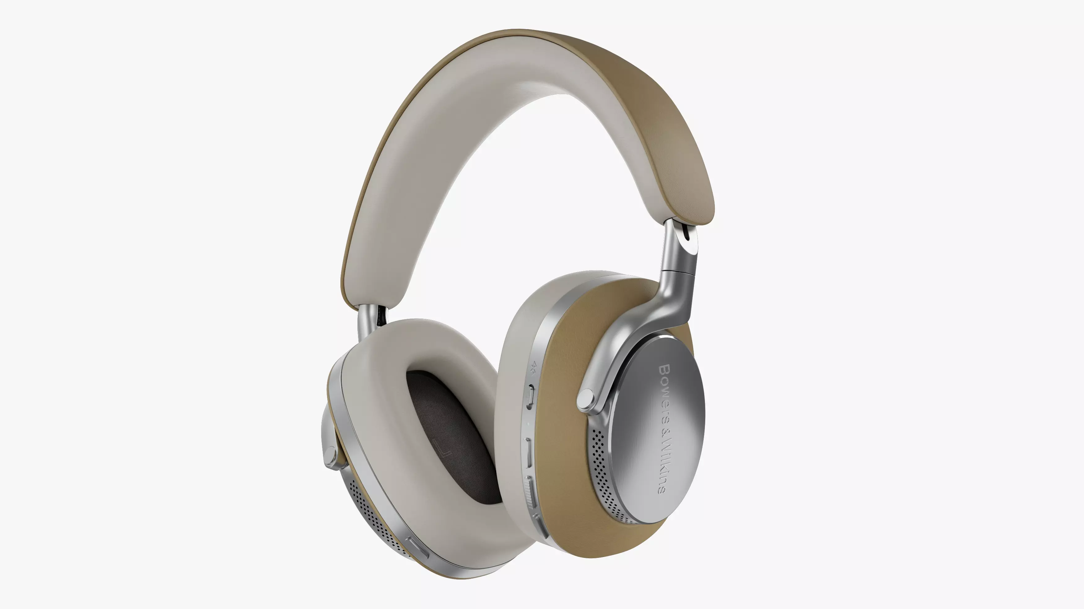 Headphone Bower and Wilkins Px8 Tan Leather 3D model_0