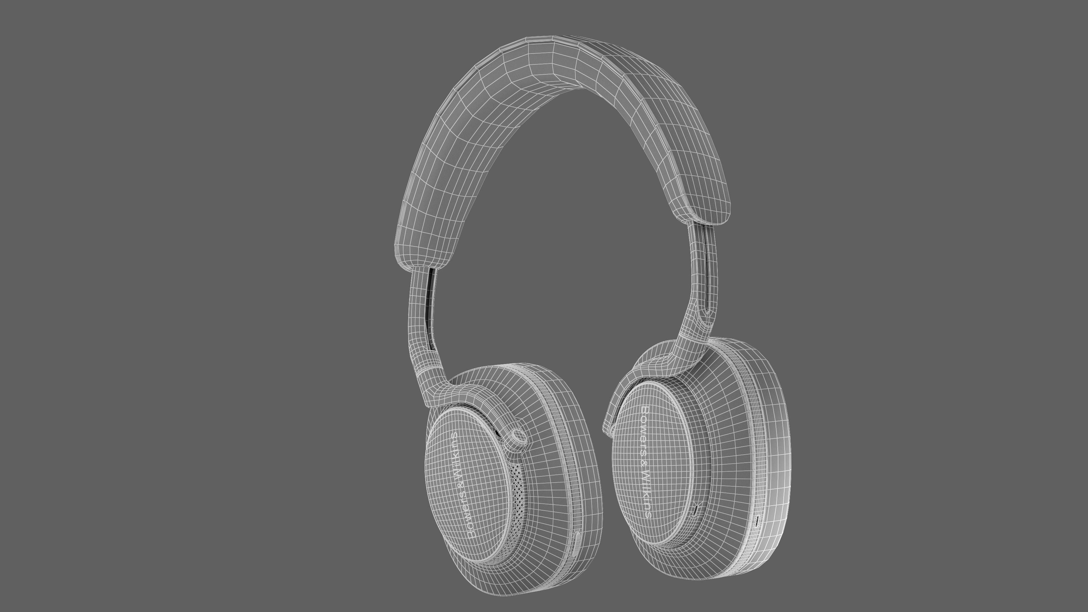 Headphone Bower and Wilkins Px8 Tan Leather 3D model_30