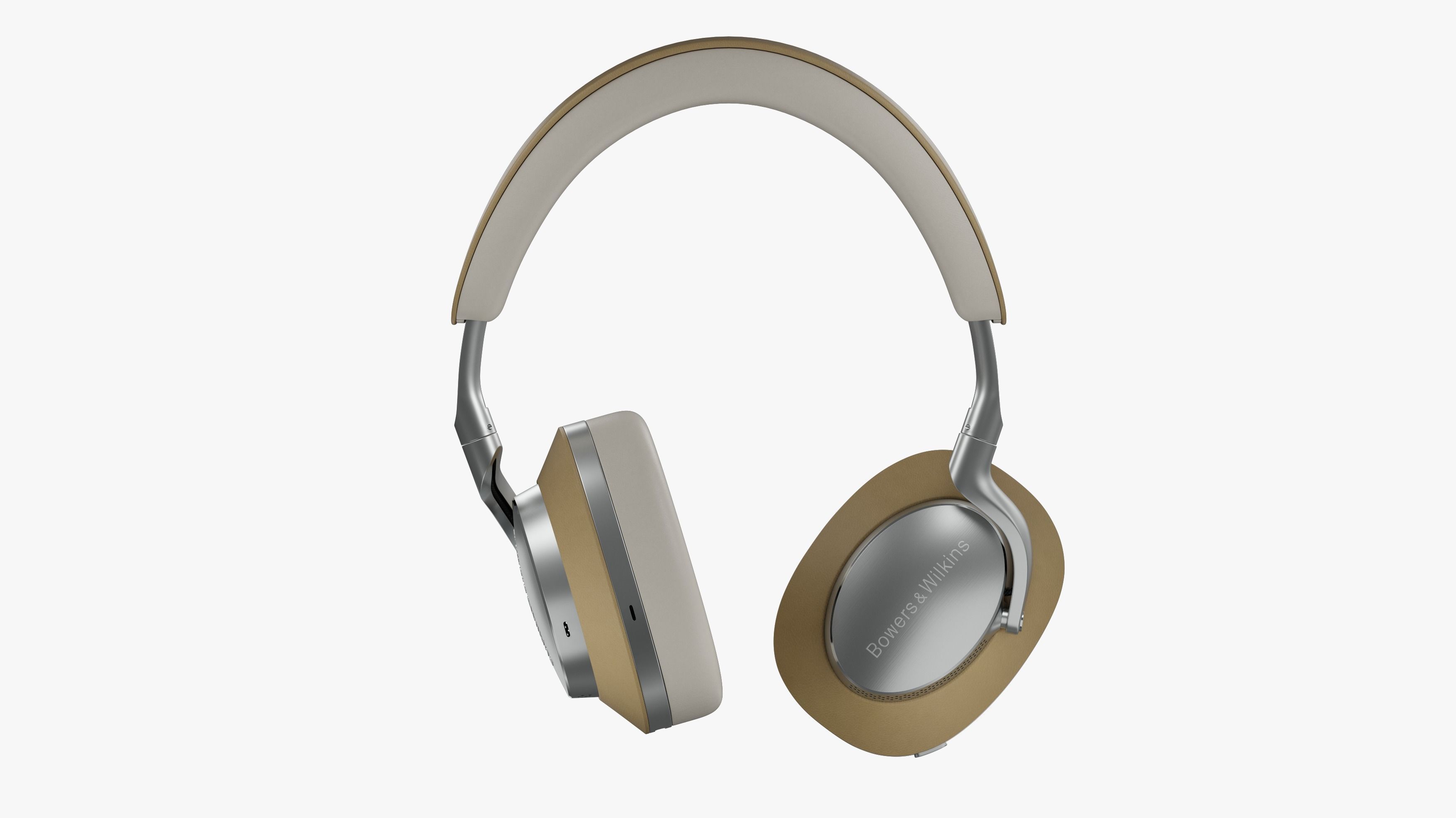 Headphone Bower and Wilkins Px8 Tan Leather 3D model_16