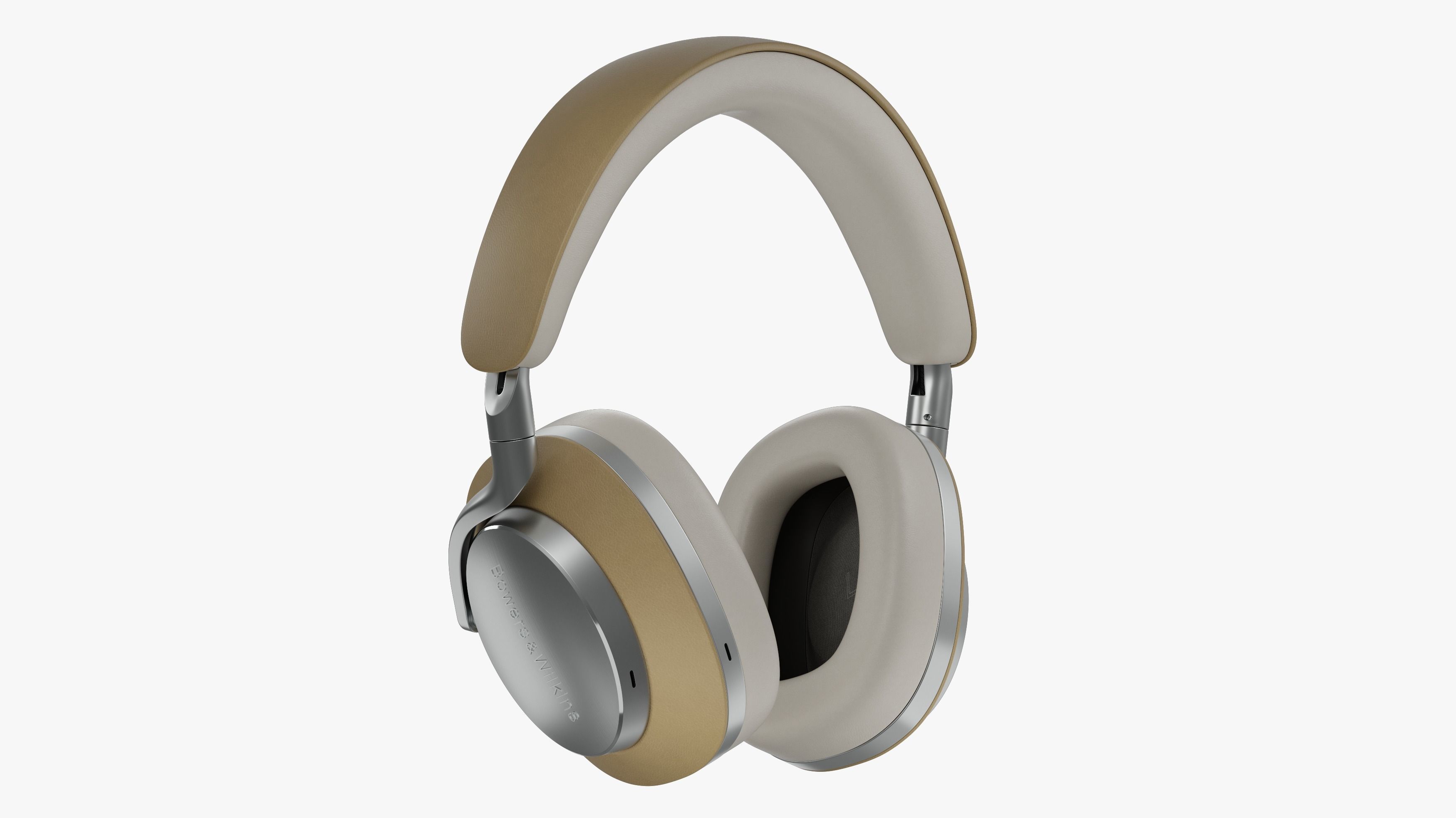Headphone Bower and Wilkins Px8 Tan Leather 3D model_6