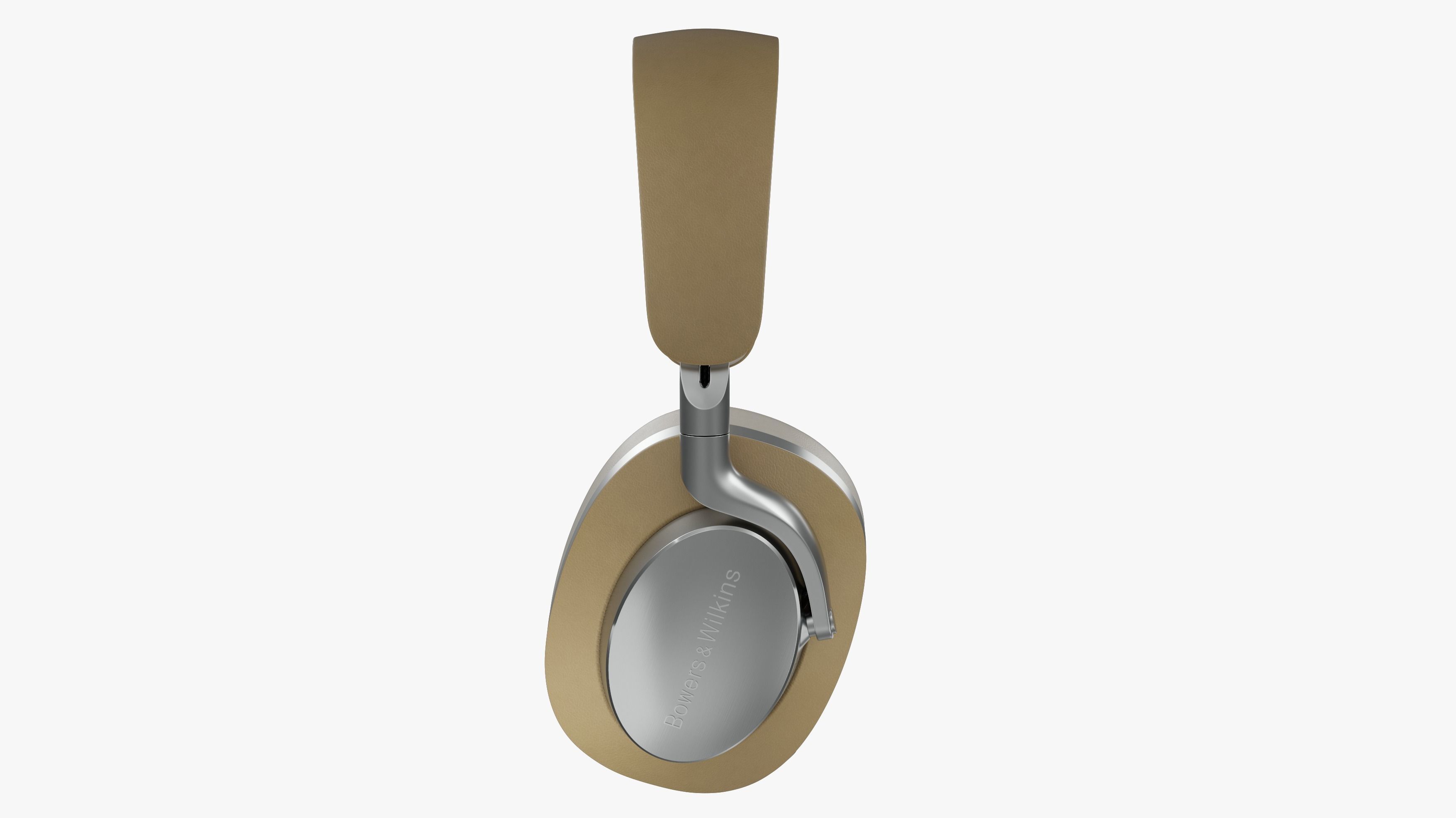 Headphone Bower and Wilkins Px8 Tan Leather 3D model_3
