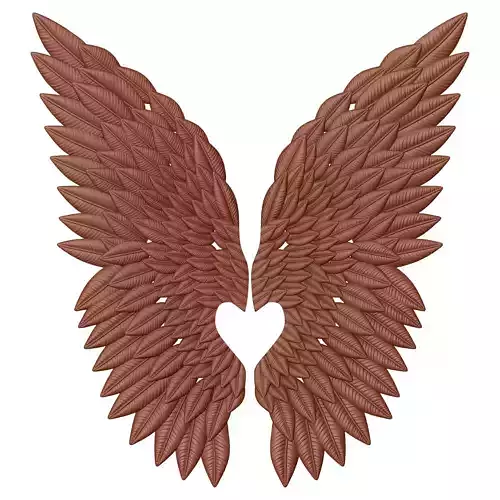 Wings Mural -relief CNC 