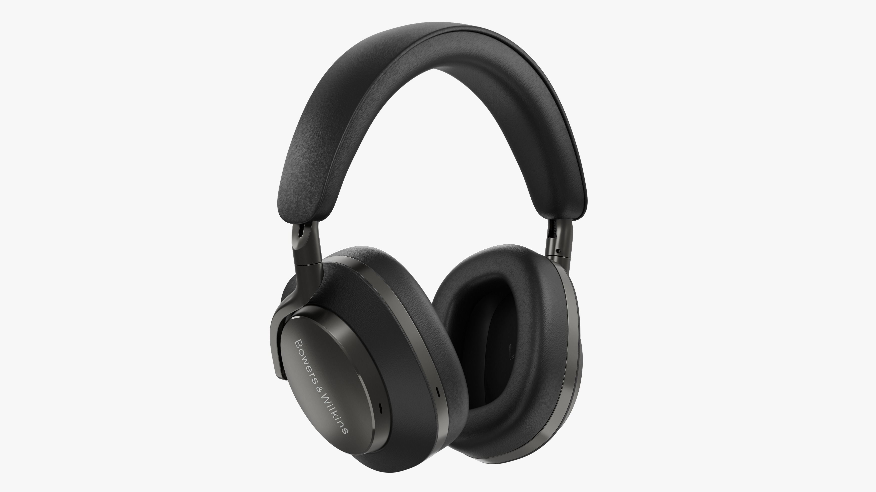 Headphone Bower and Wilkins Px8 Black Leather 3D model_6