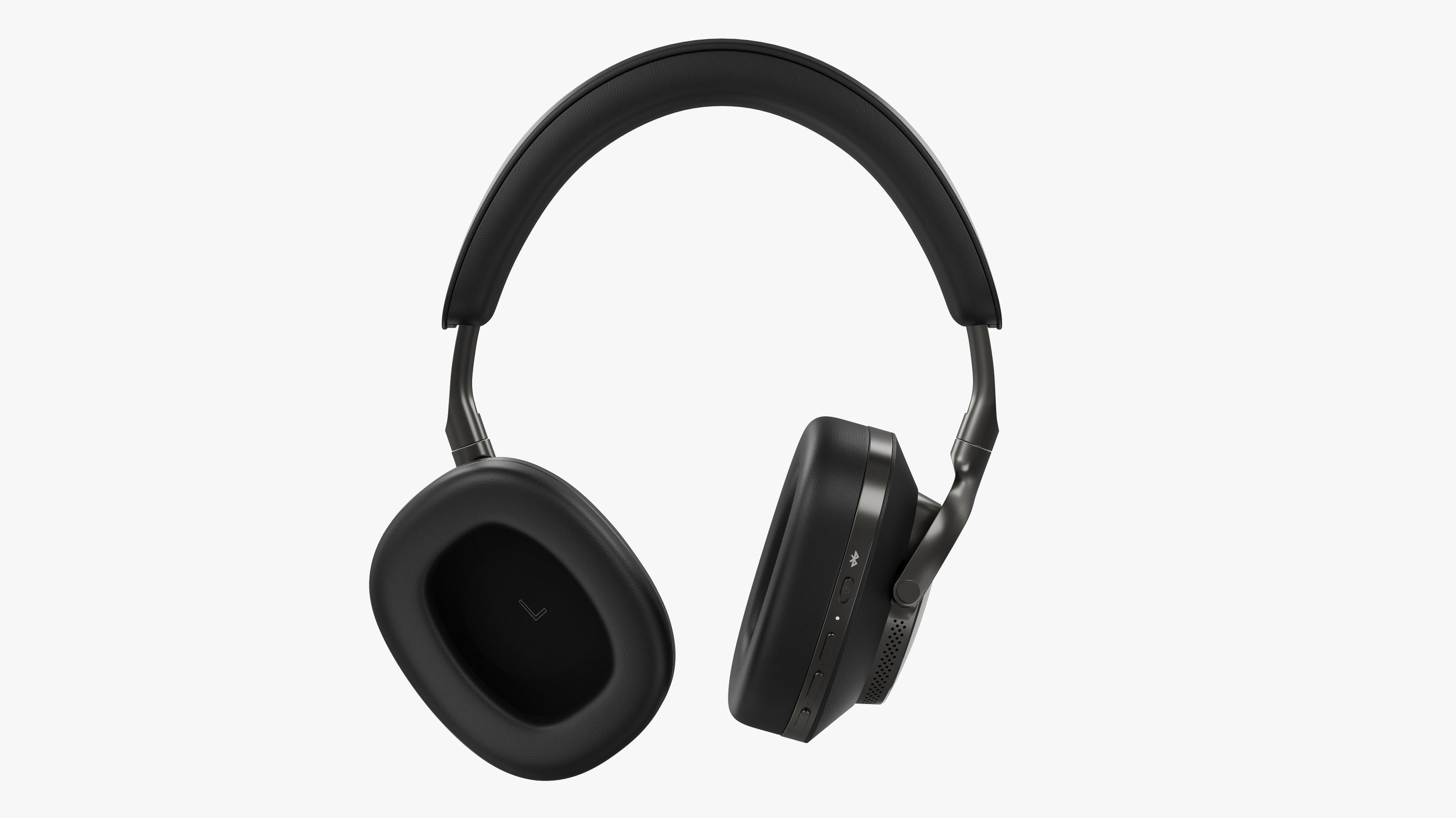 Headphone Bower and Wilkins Px8 Black Leather 3D model_17