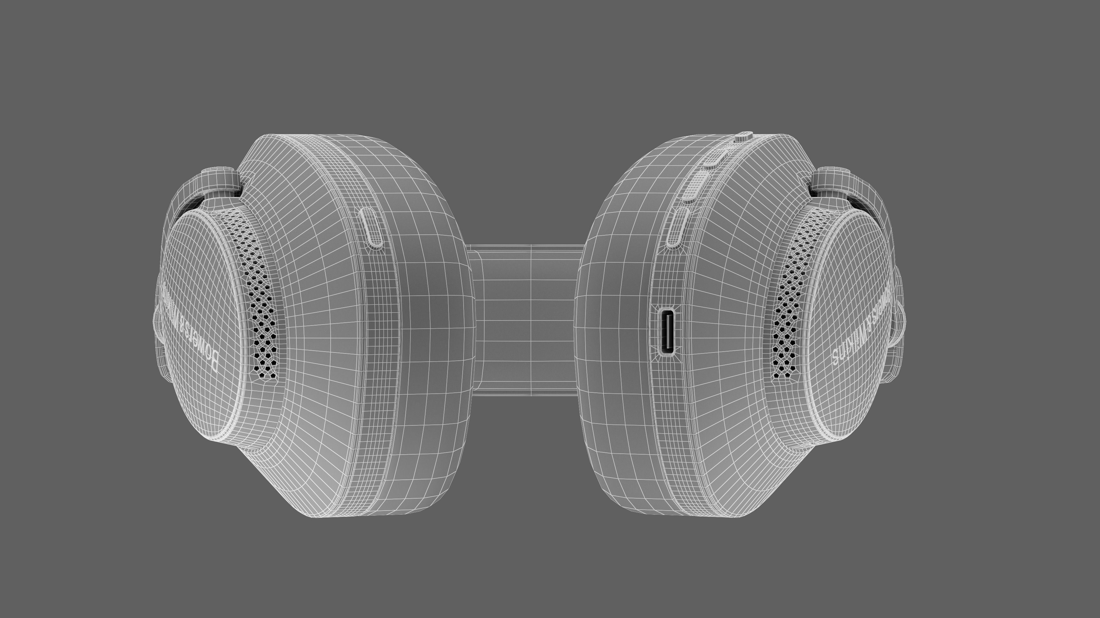 Headphone Bower and Wilkins Px8 Black Leather 3D model_28