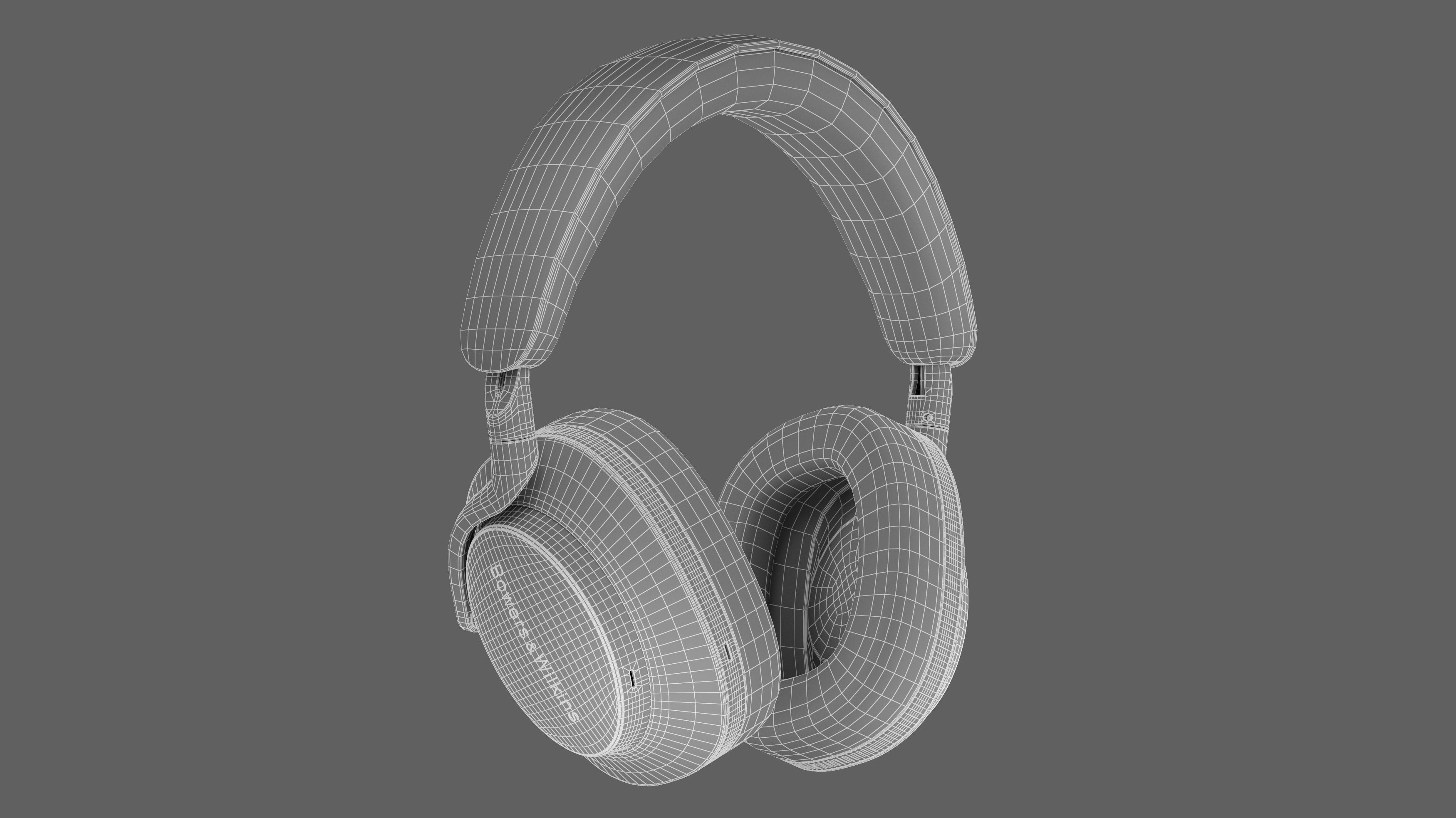 Headphone Bower and Wilkins Px8 Black Leather 3D model_25