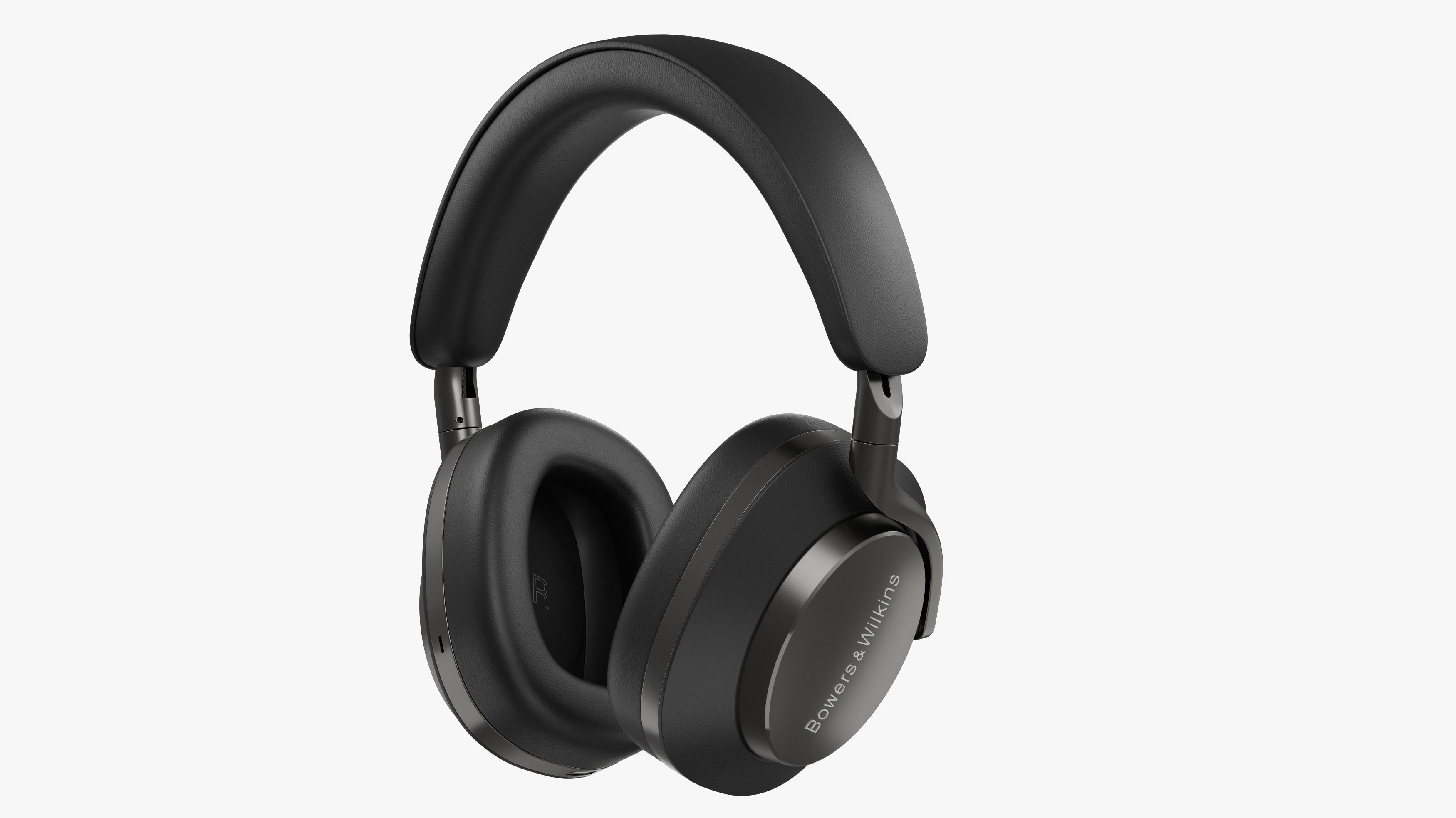 Headphone Bower and Wilkins Px8 Black Leather 3D model_4