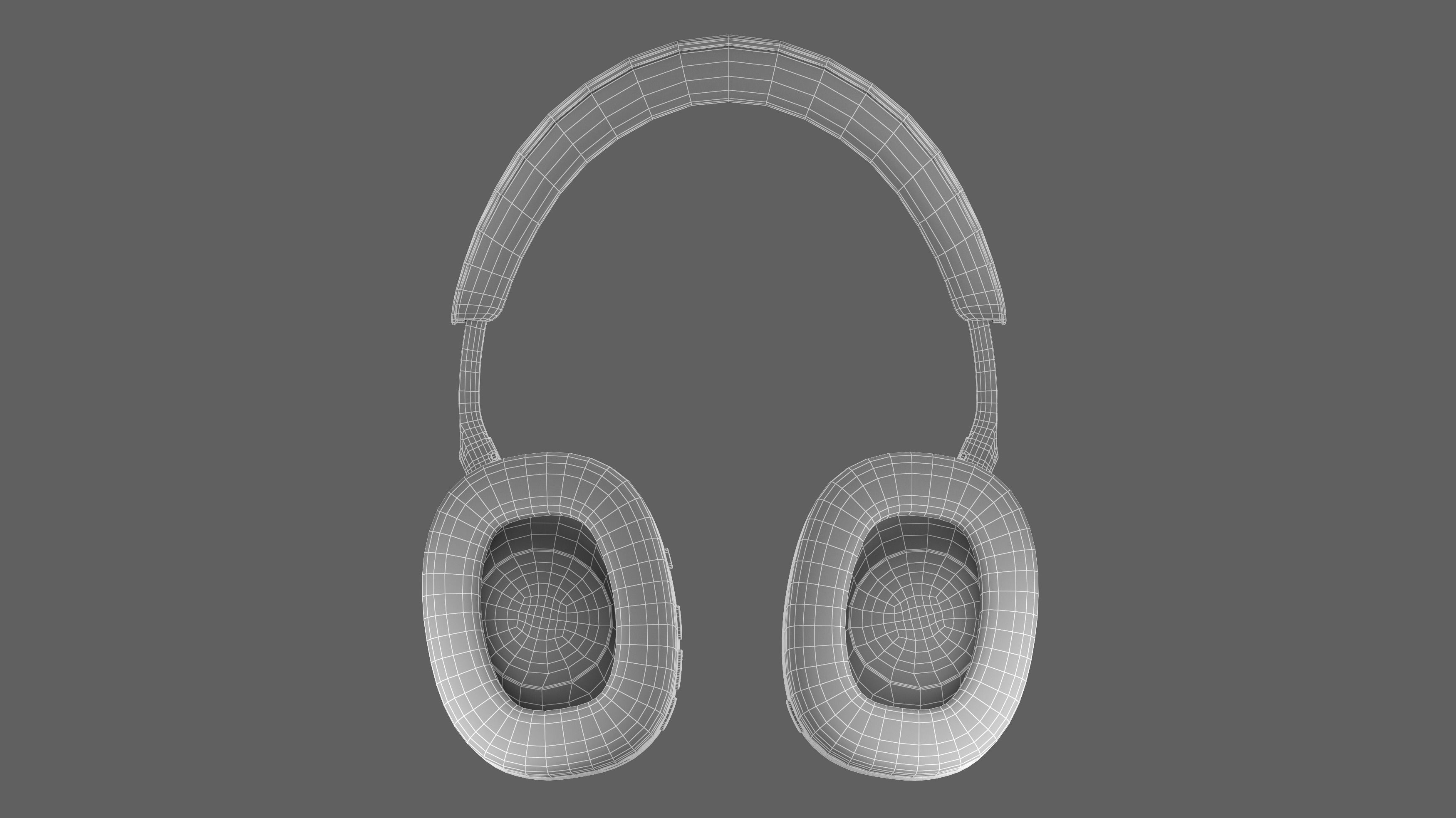 Headphone Bower and Wilkins Px8 Black Leather 3D model_34