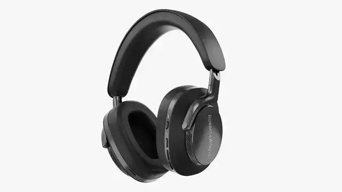 Headphone Bower and Wilkins Px8 Black Leather 3D model