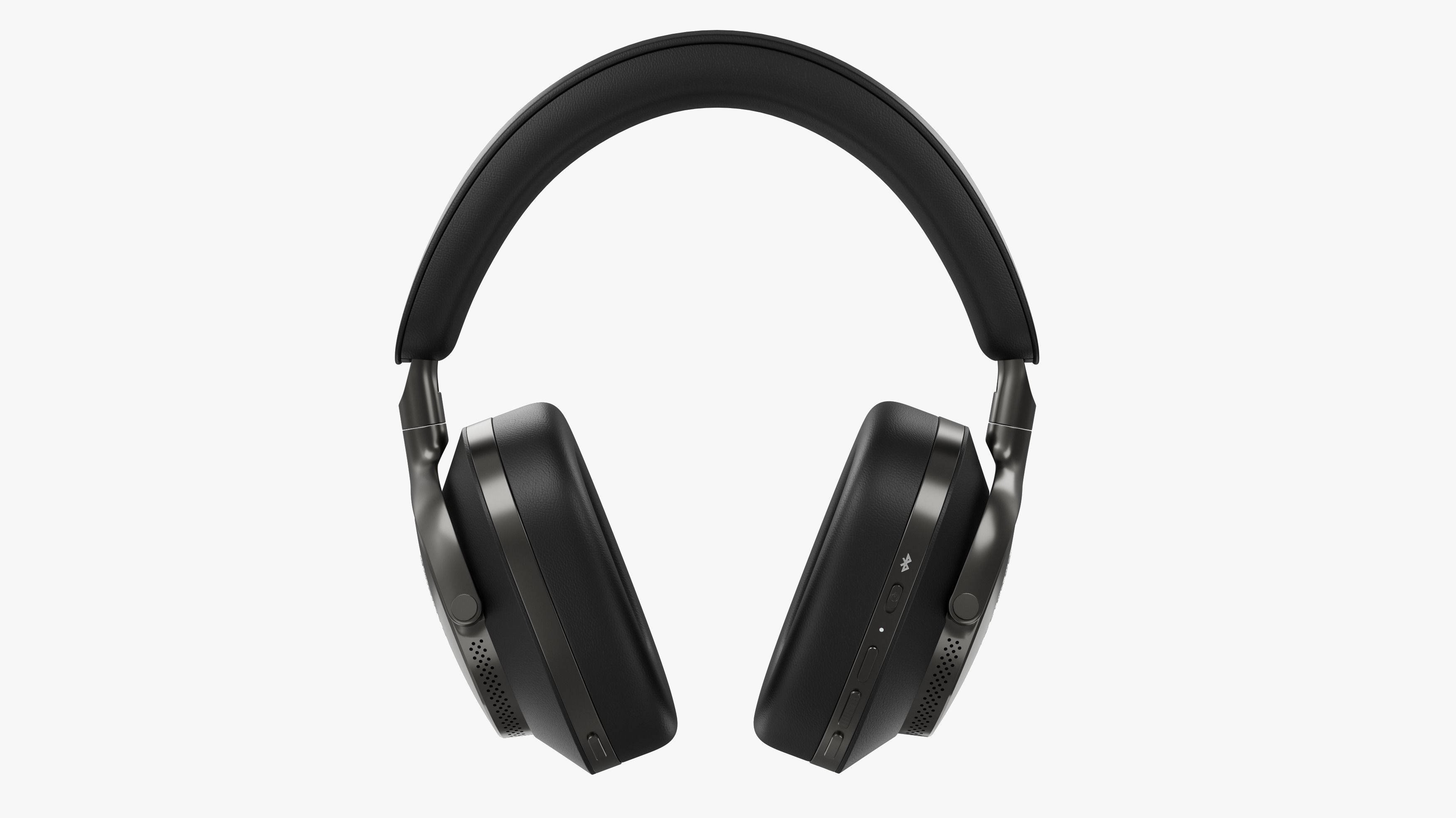 Headphone Bower and Wilkins Px8 Black Leather 3D model_1