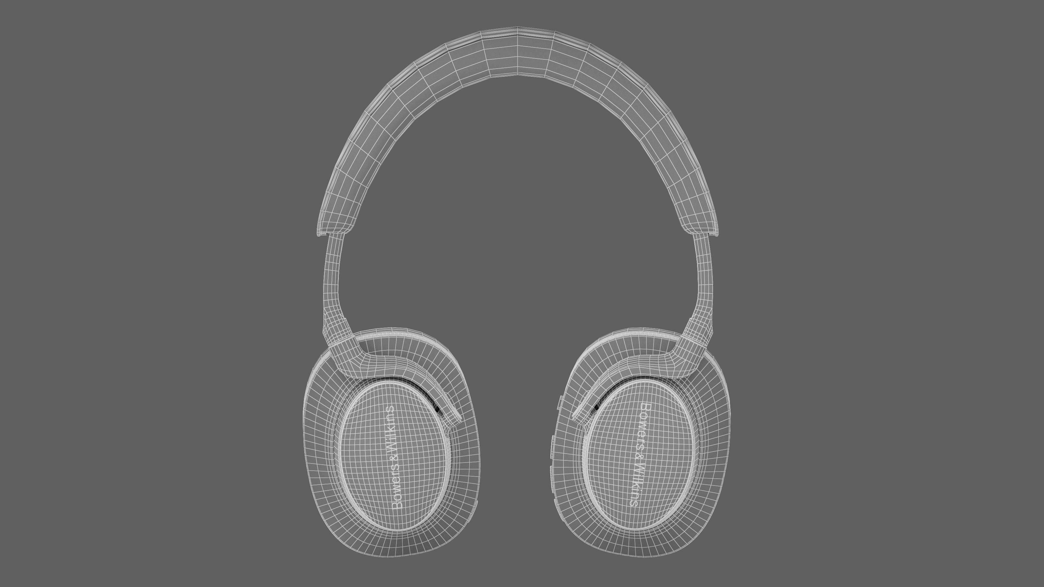 Headphone Bower and Wilkins Px8 Black Leather 3D model_33