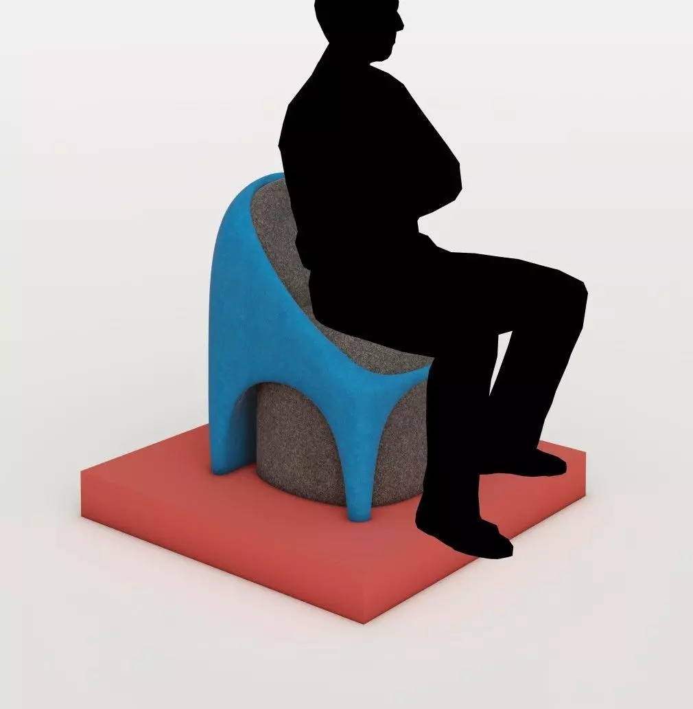 Plastic Chairs 3D model_0