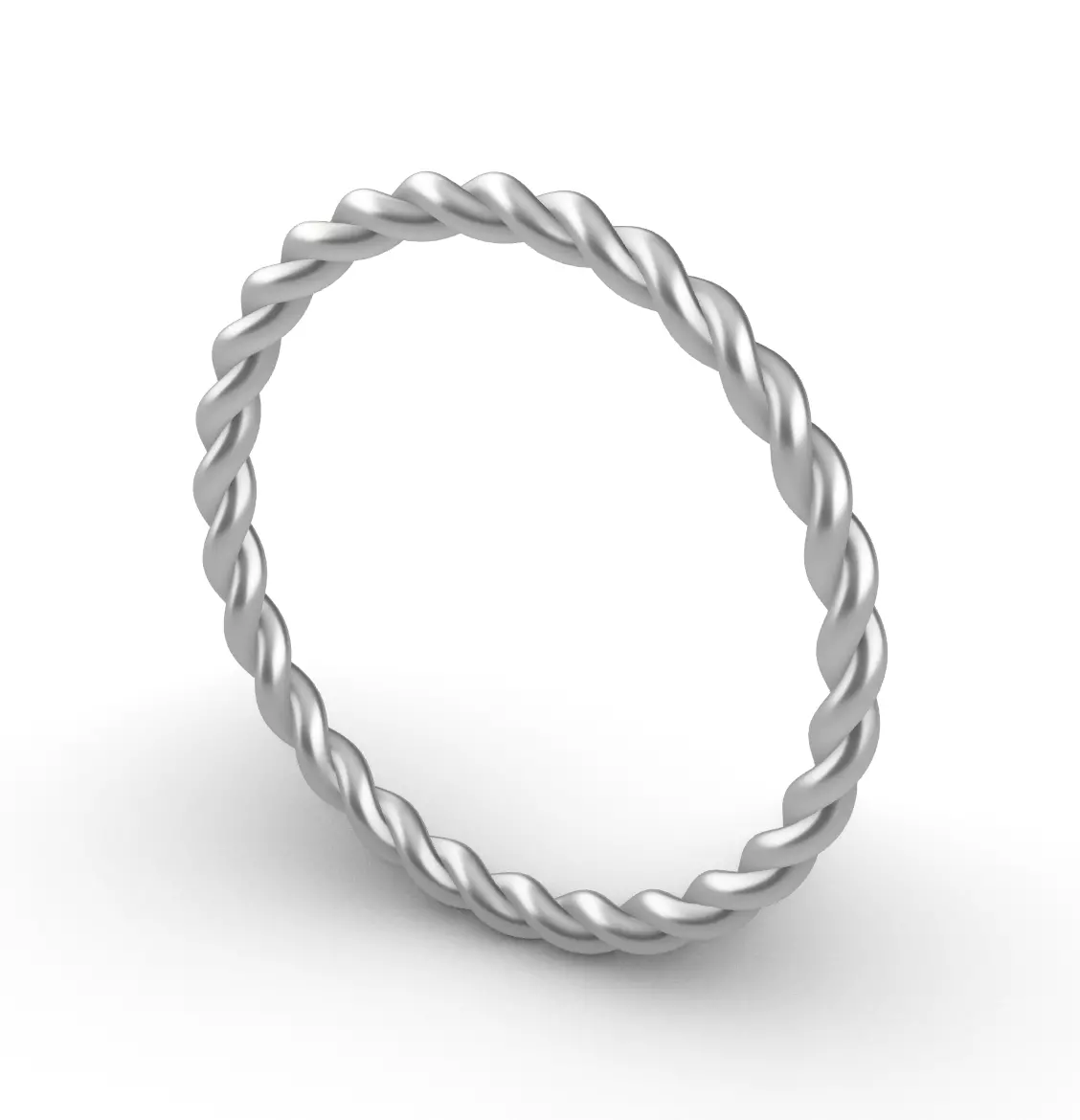 Elegant Helix Ring  3D print model_0