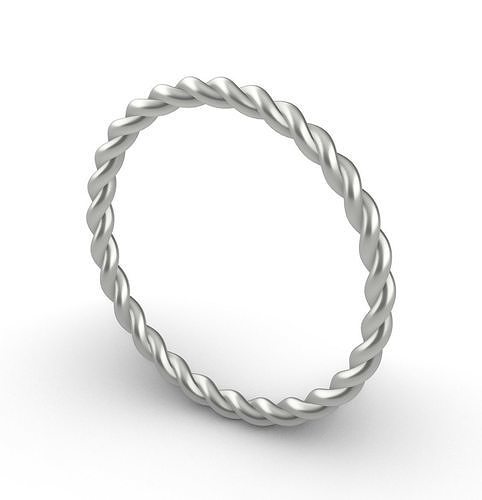 Elegant Helix Ring  3D print model