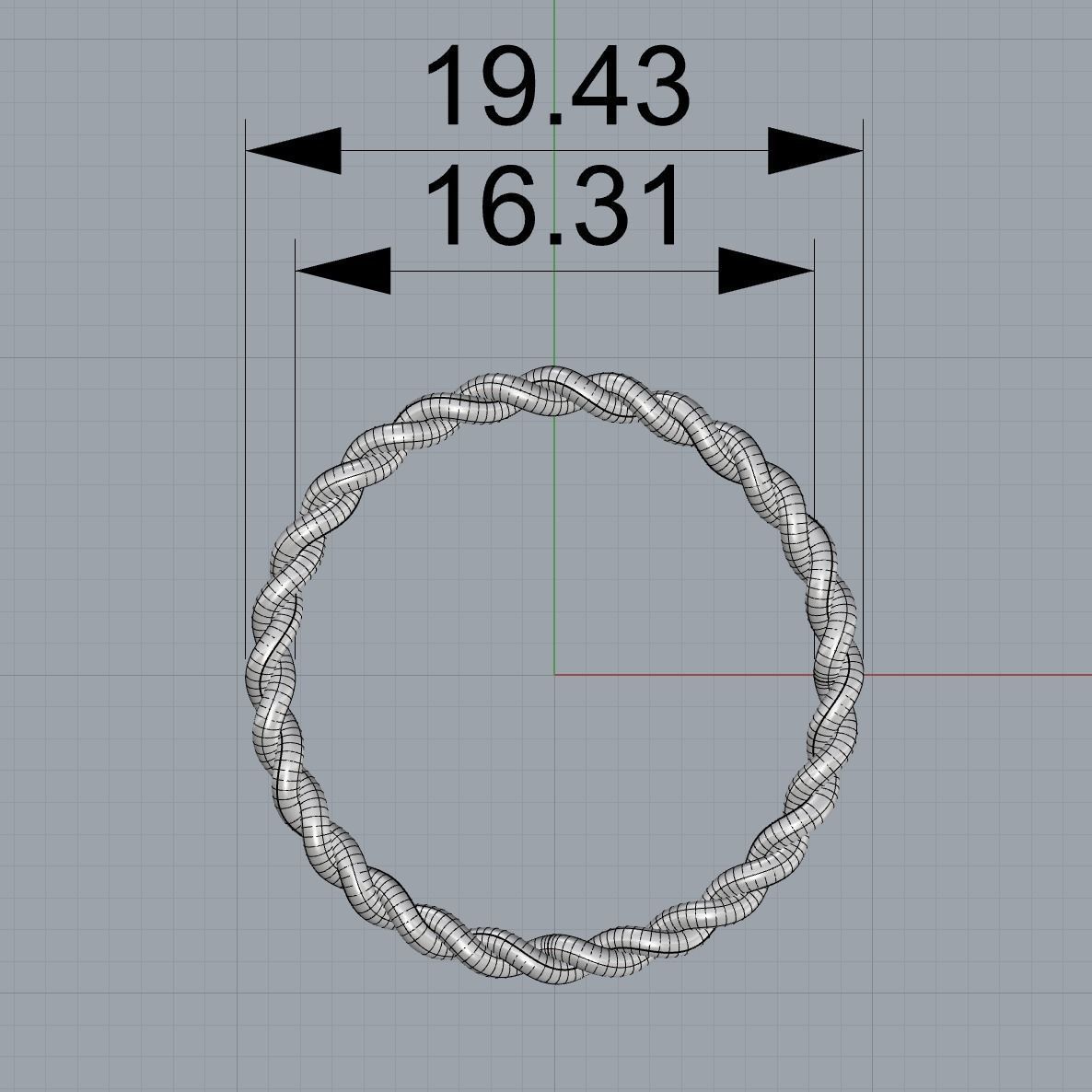 Elegant Helix Ring  3D print model_4