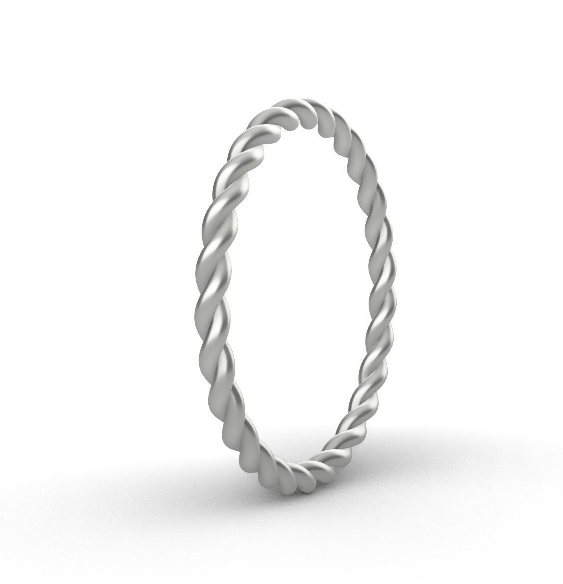 Elegant Helix Ring  3D print model_1
