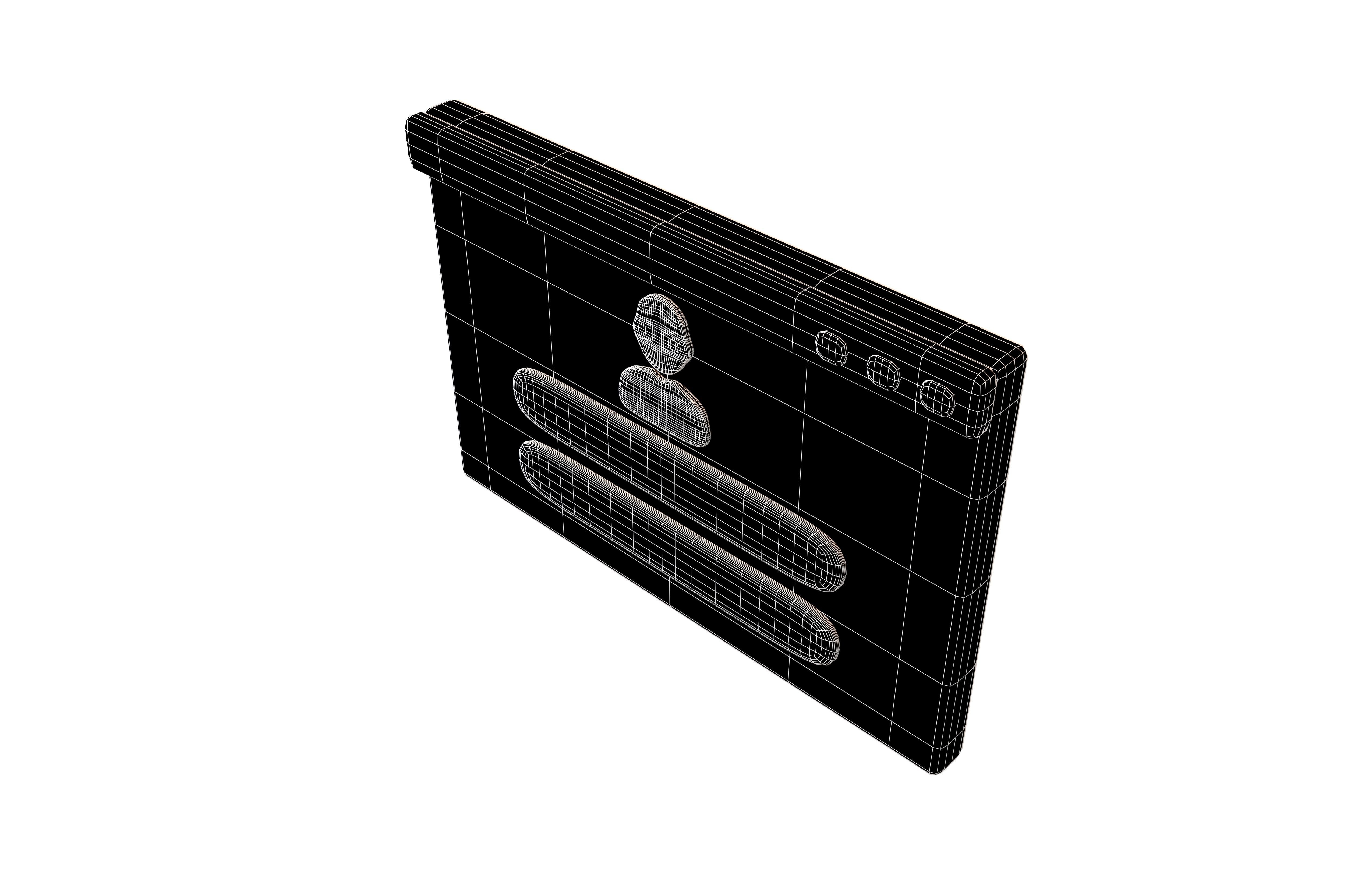 Website Login Icon v1 002 Low-poly 3D model_6