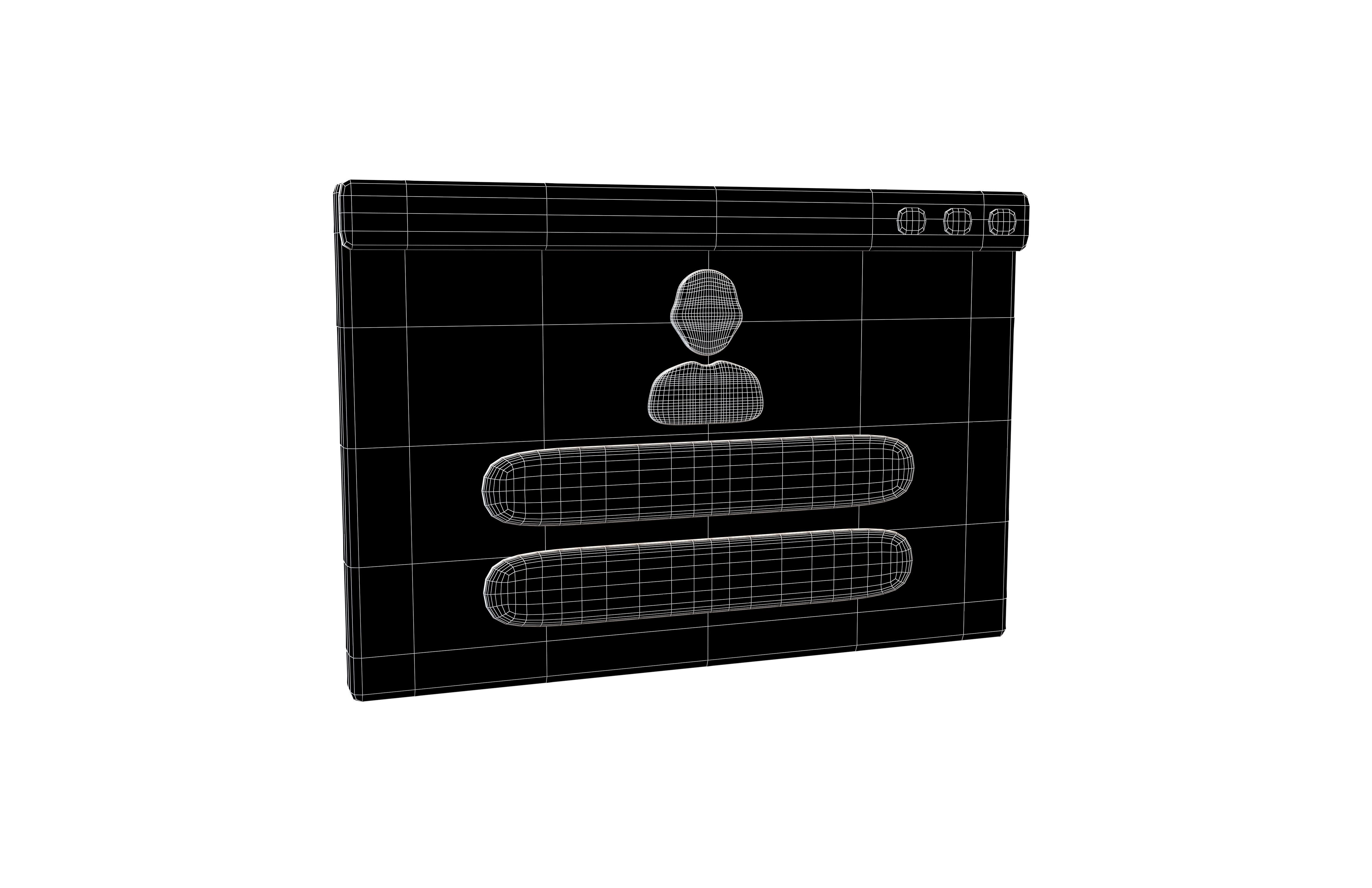 Website Login Icon v1 002 Low-poly 3D model_5