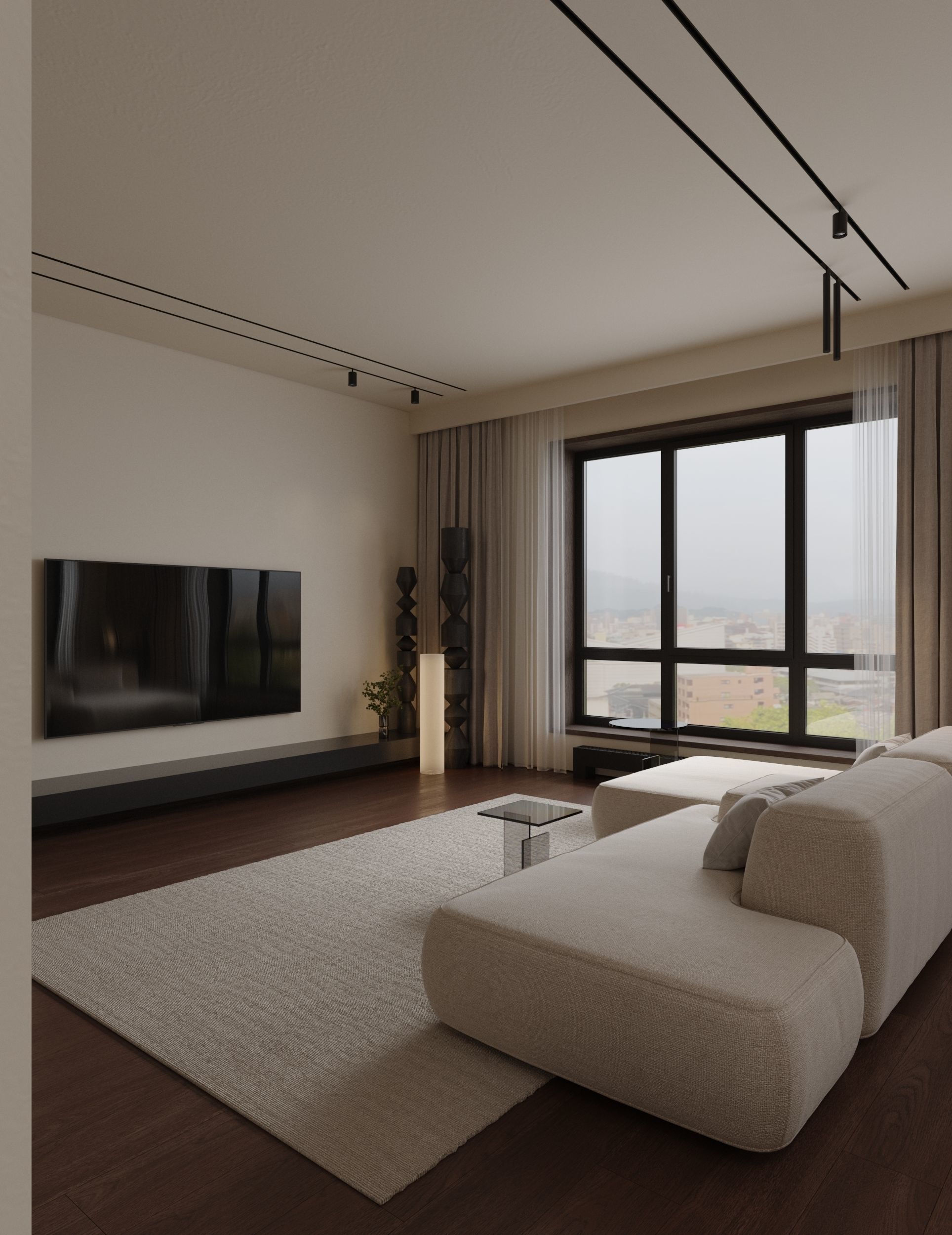 Living room 3D model_2
