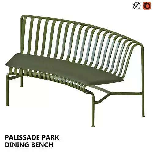 HAY PALISSADE PARK DINING BENCH