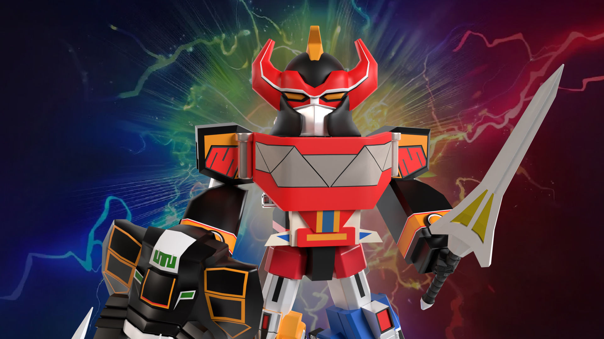 Megazord SD - Power Ranger 3D model_1