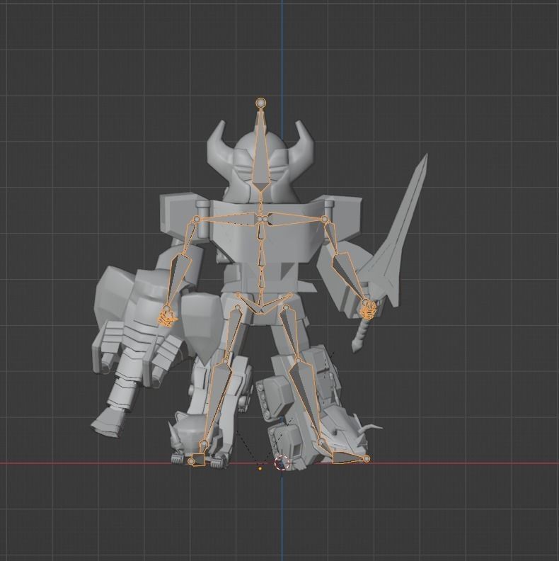 Megazord SD - Power Ranger 3D model_13