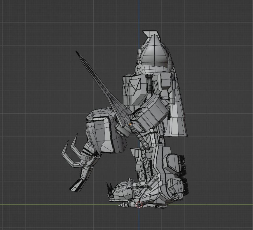 Megazord SD - Power Ranger 3D model_10