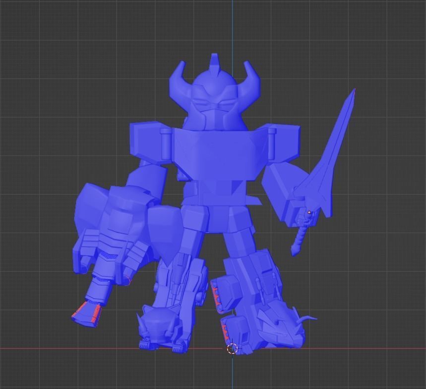 Megazord SD - Power Ranger 3D model_14