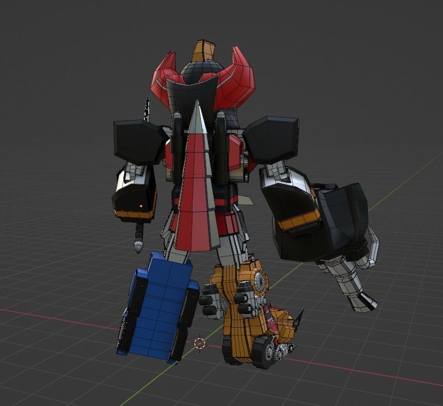 Megazord SD - Power Ranger 3D model_6