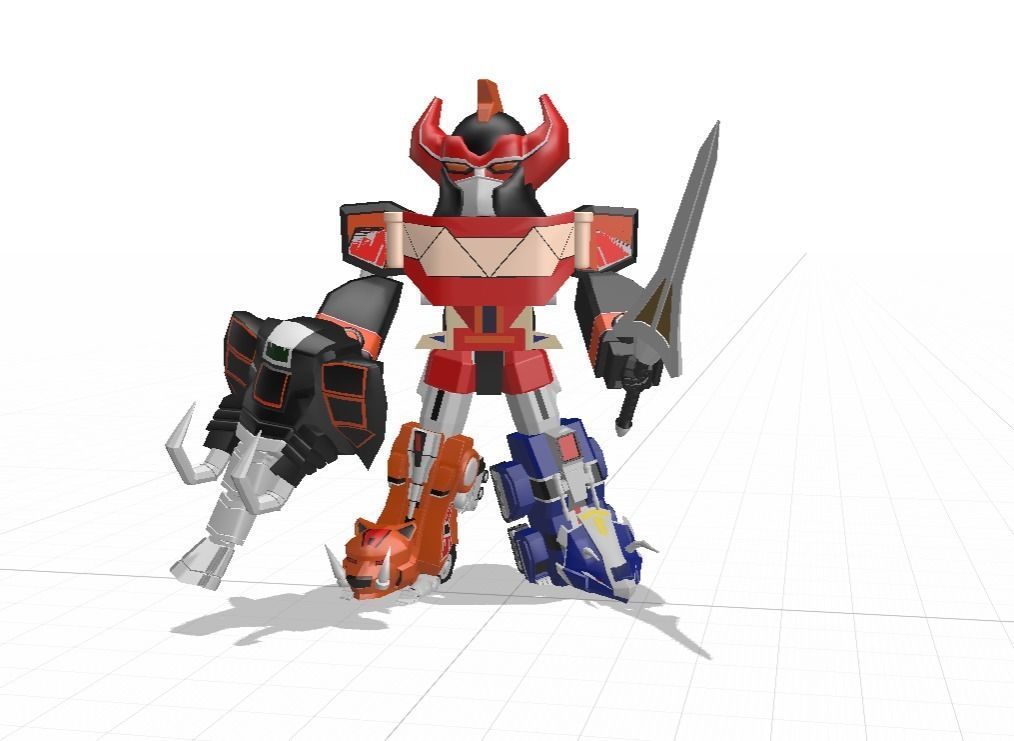 Megazord SD - Power Ranger 3D model_15
