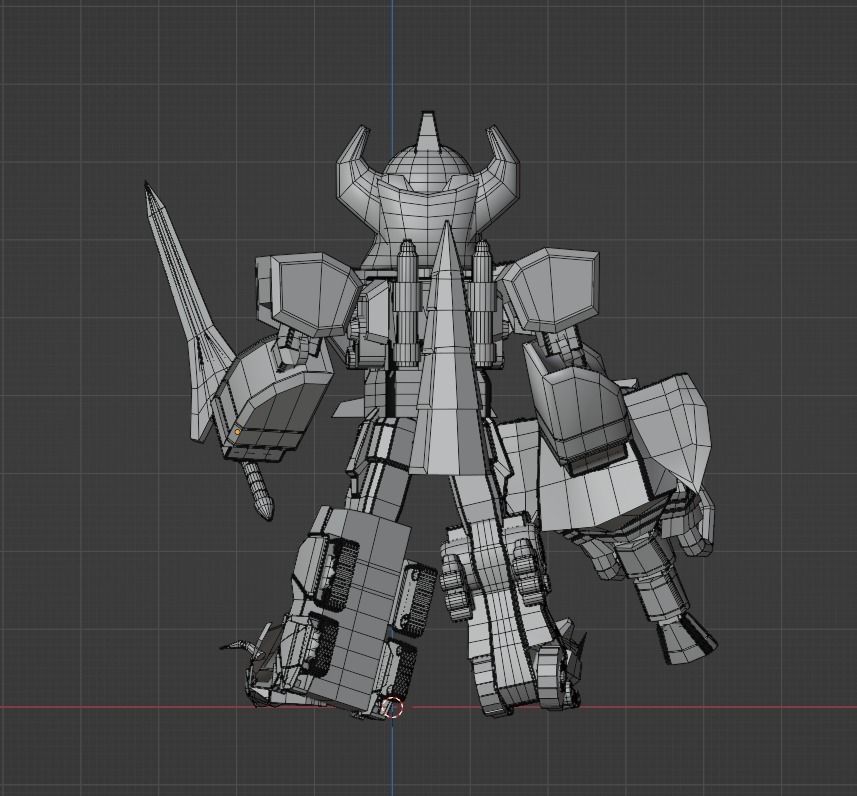 Megazord SD - Power Ranger 3D model_11