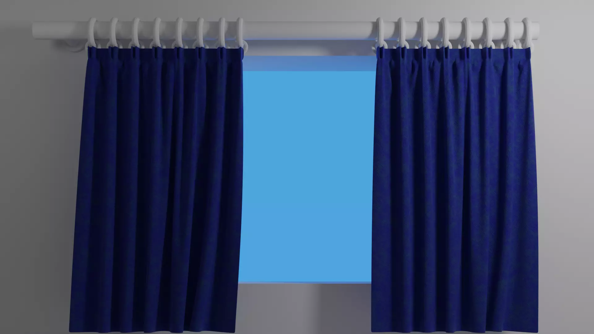 fabric curtain Free 3D model_0