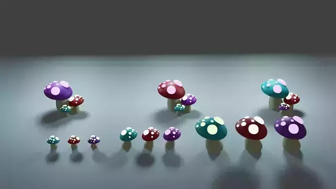 Mashrooms group of mushrooms