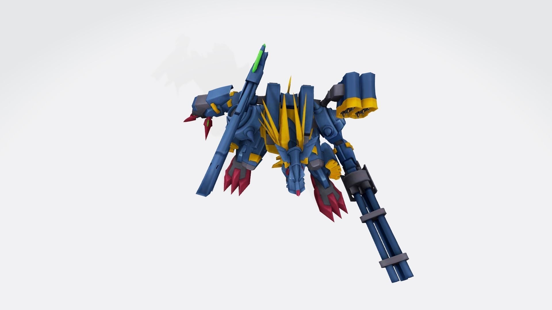 MetalGarurumon X robot 3D print model_7