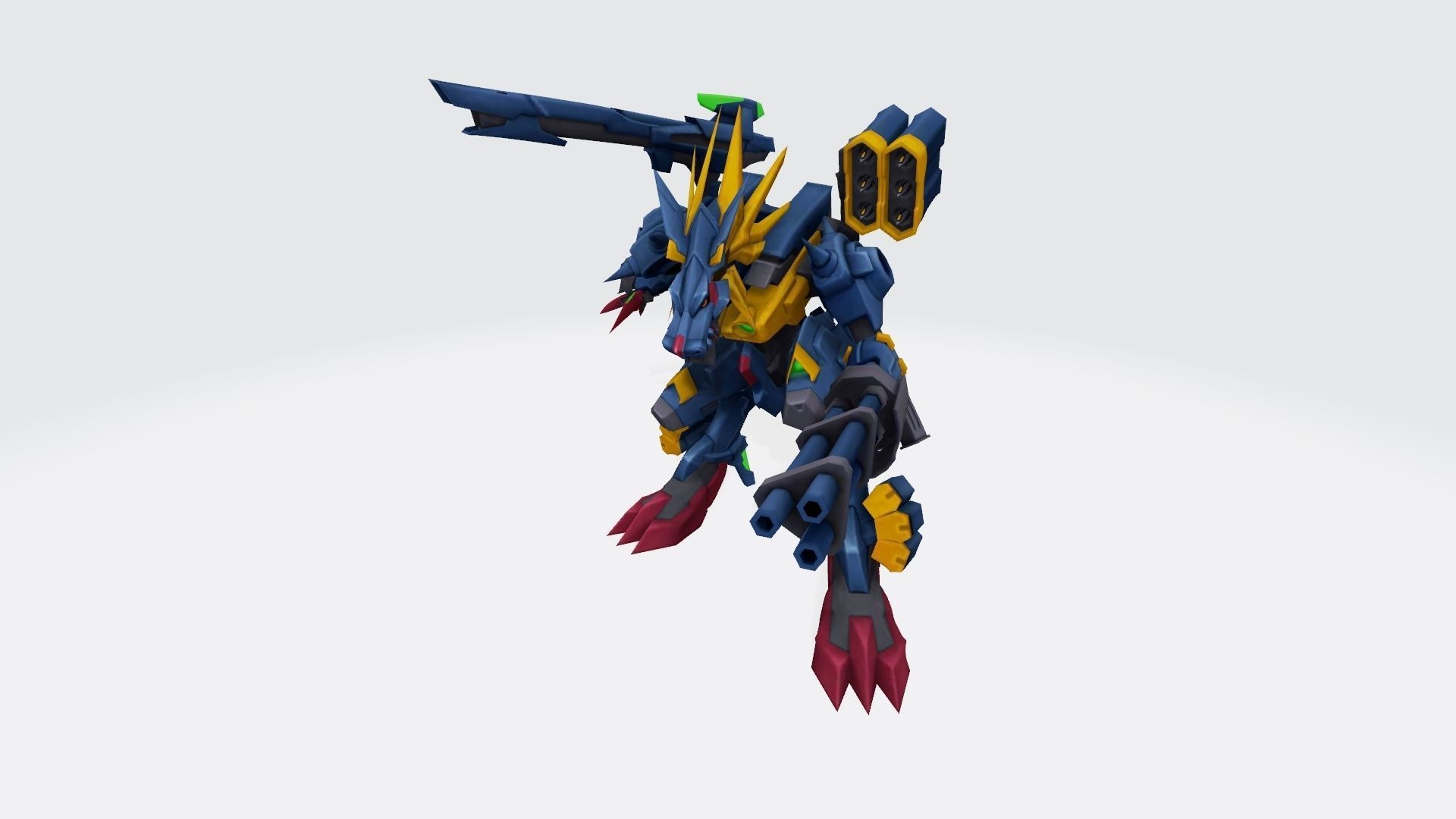 MetalGarurumon X robot 3D print model_5