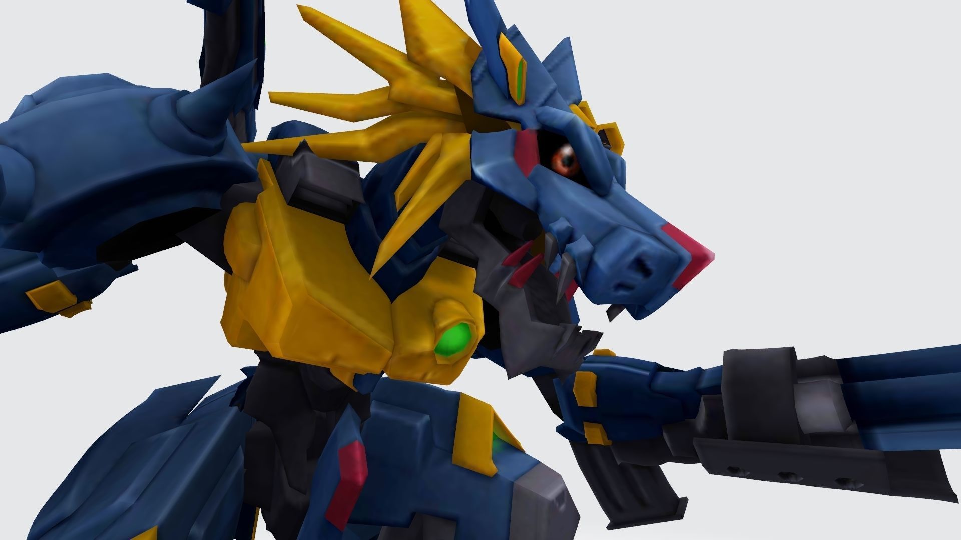 MetalGarurumon X robot 3D print model_9