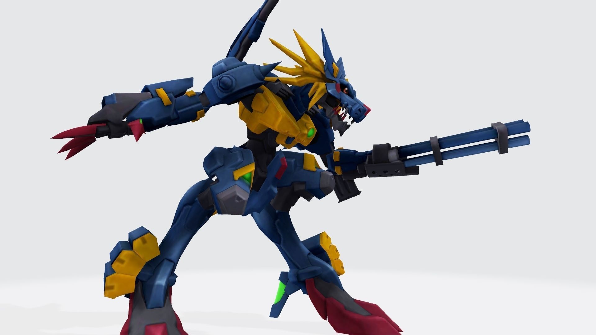 MetalGarurumon X robot 3D print model_1