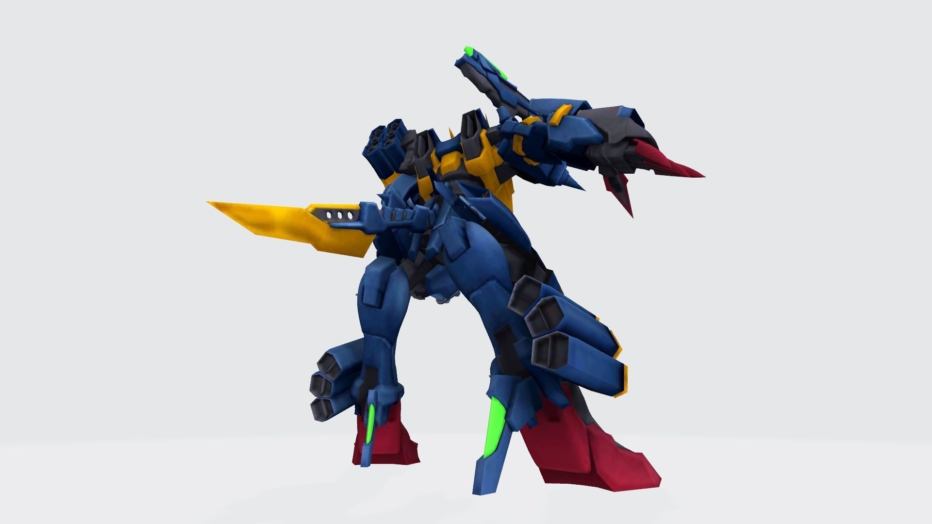 MetalGarurumon X robot 3D print model_2