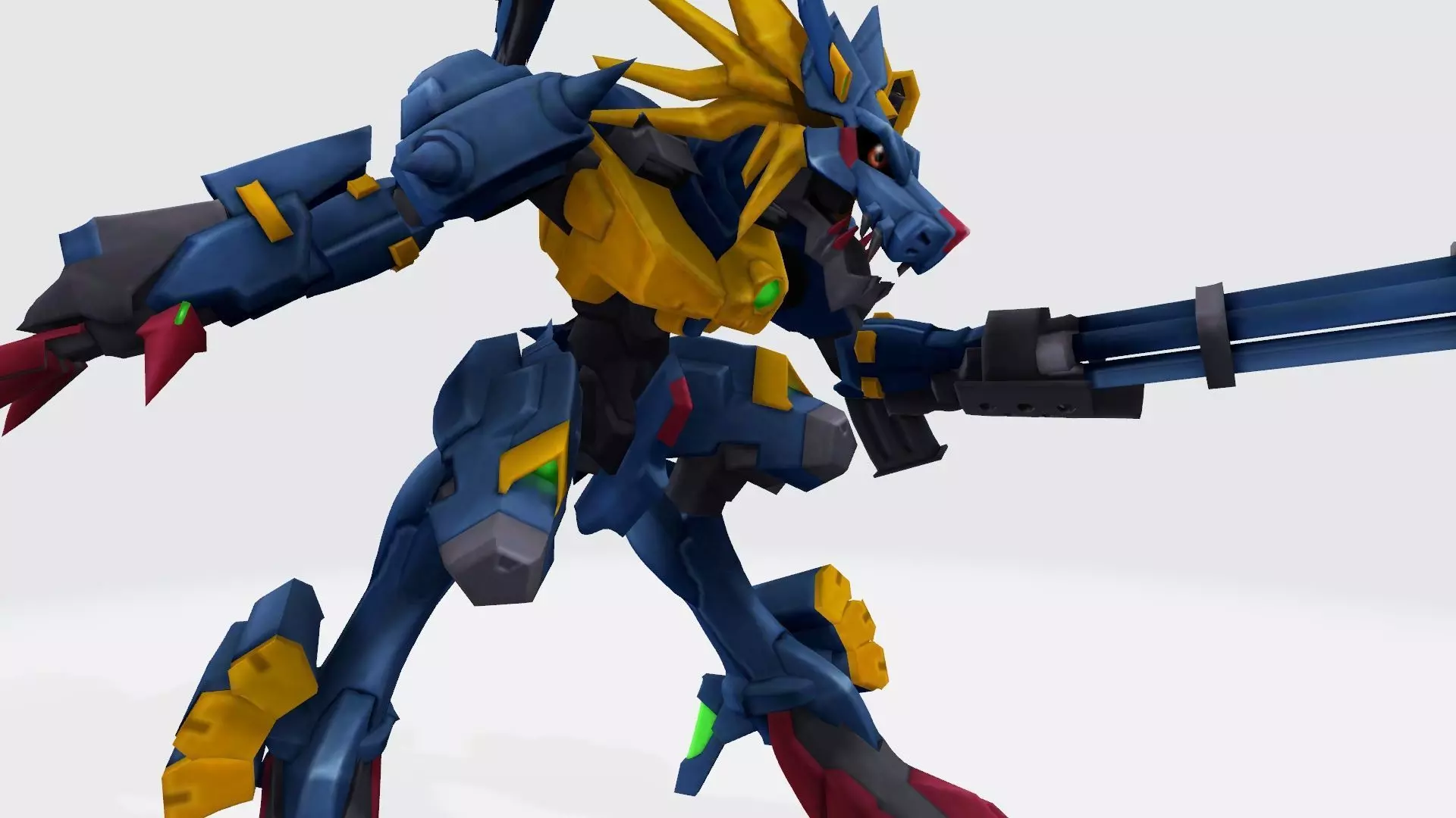 MetalGarurumon X robot 3D print model_0